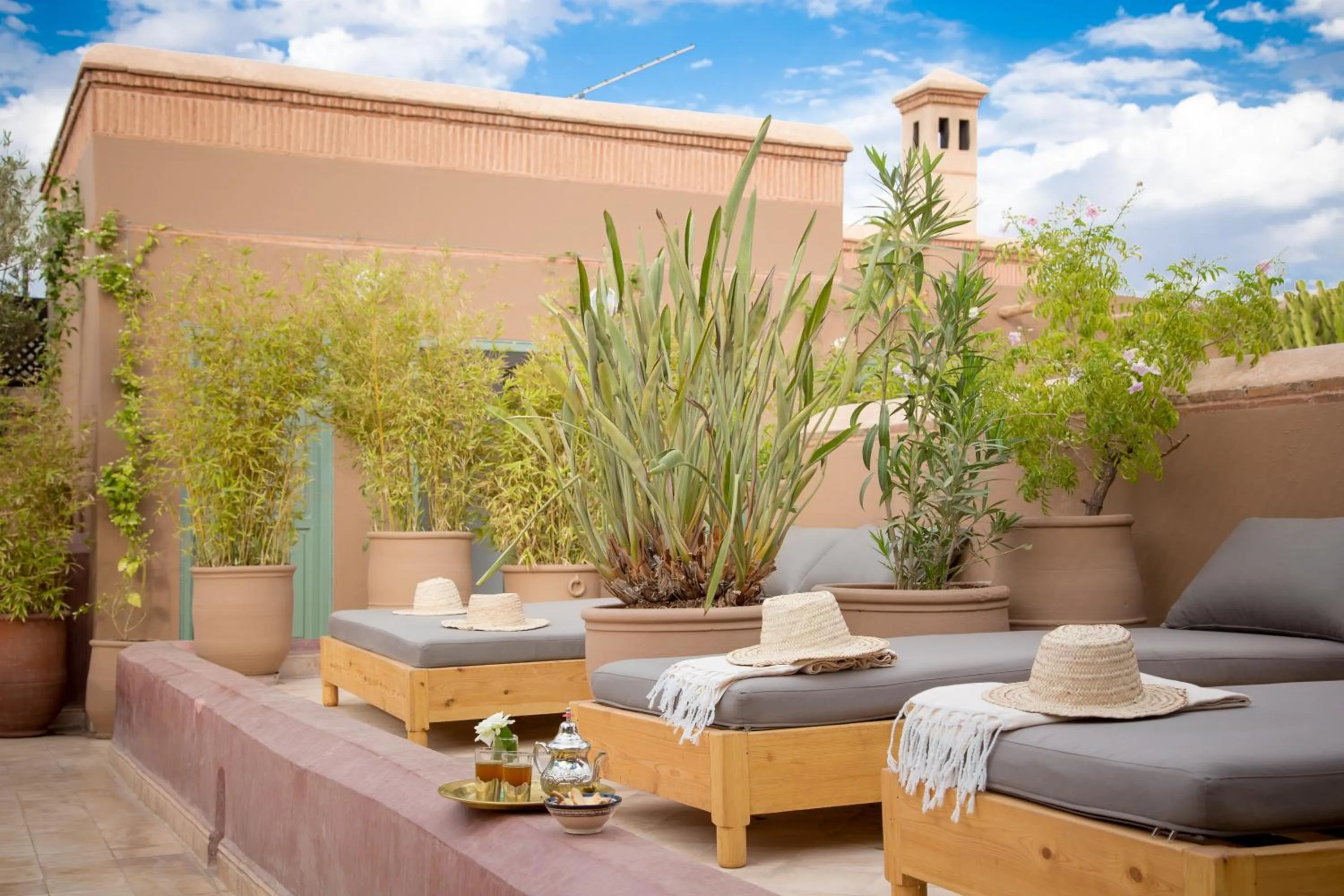 Patio in Riad Olema et Spa