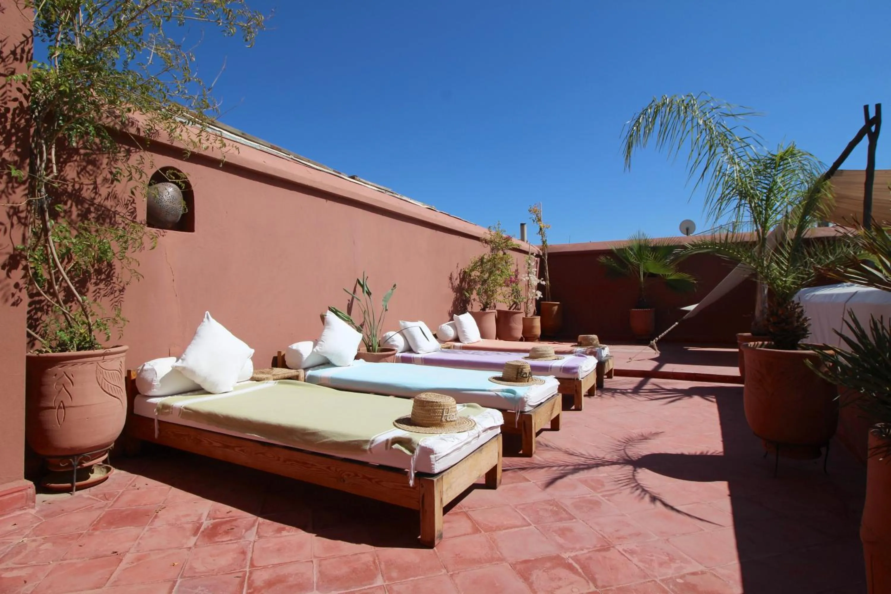 sunbed in Riad Dar El Gnaouia