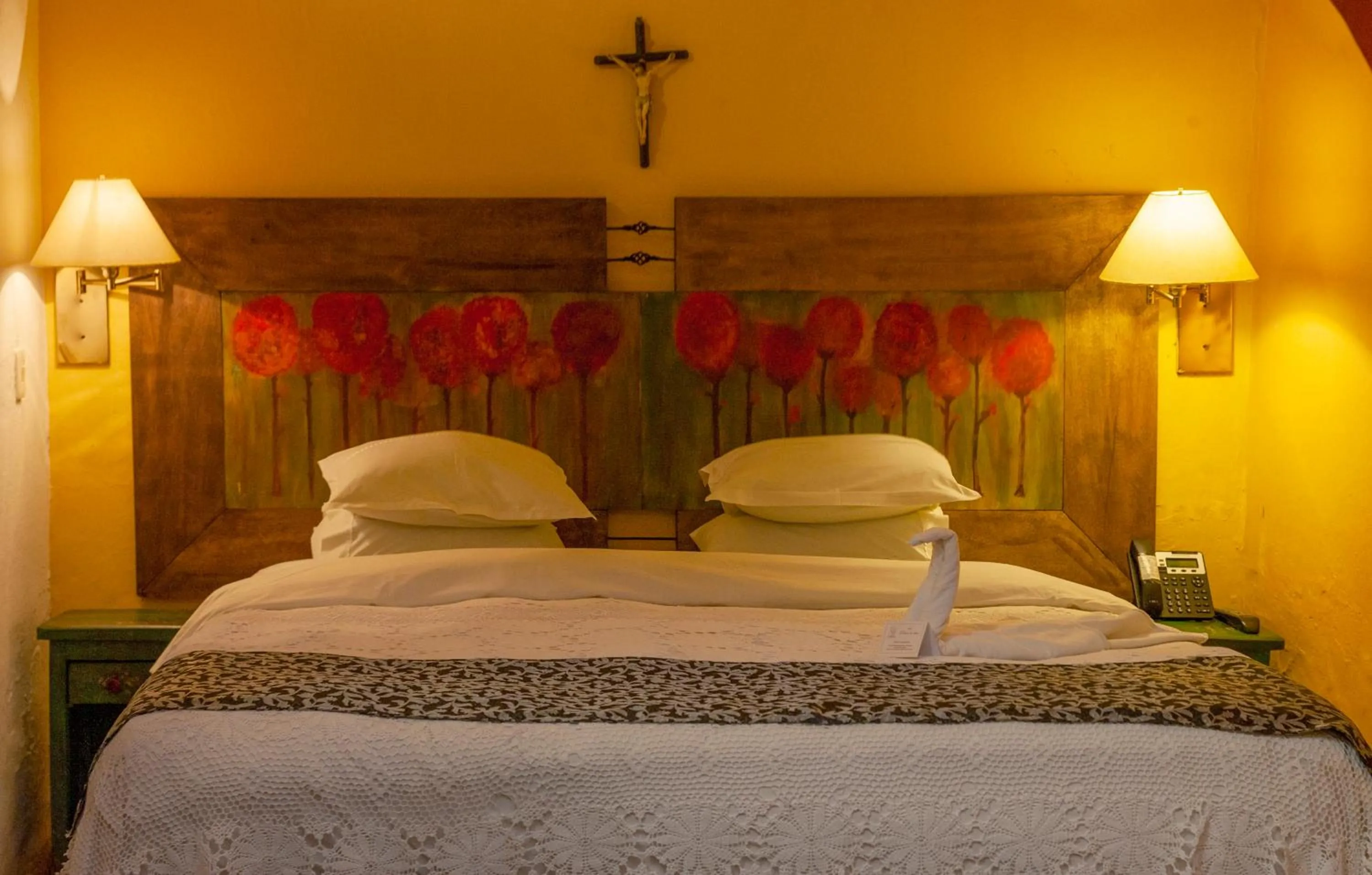 Bed in Hotel La Posada de San Antonio