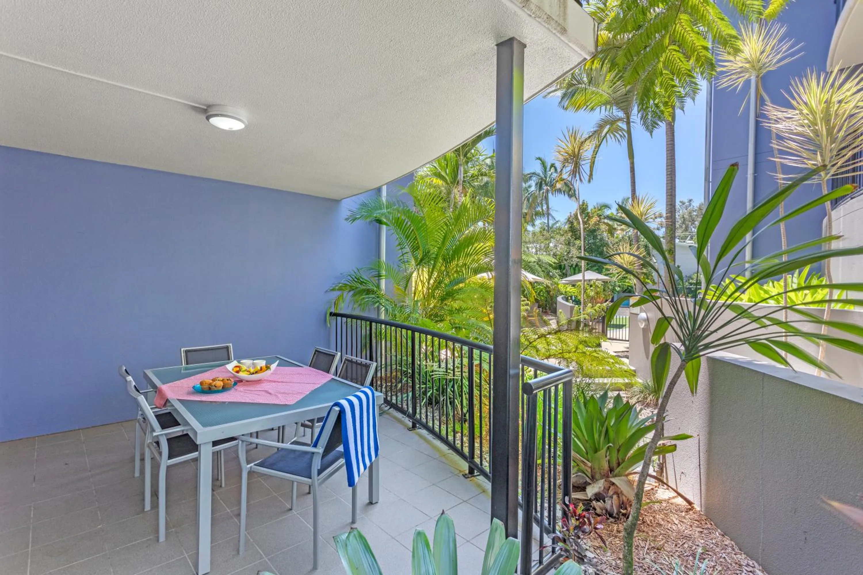 Garden view in Verano Resort Noosa