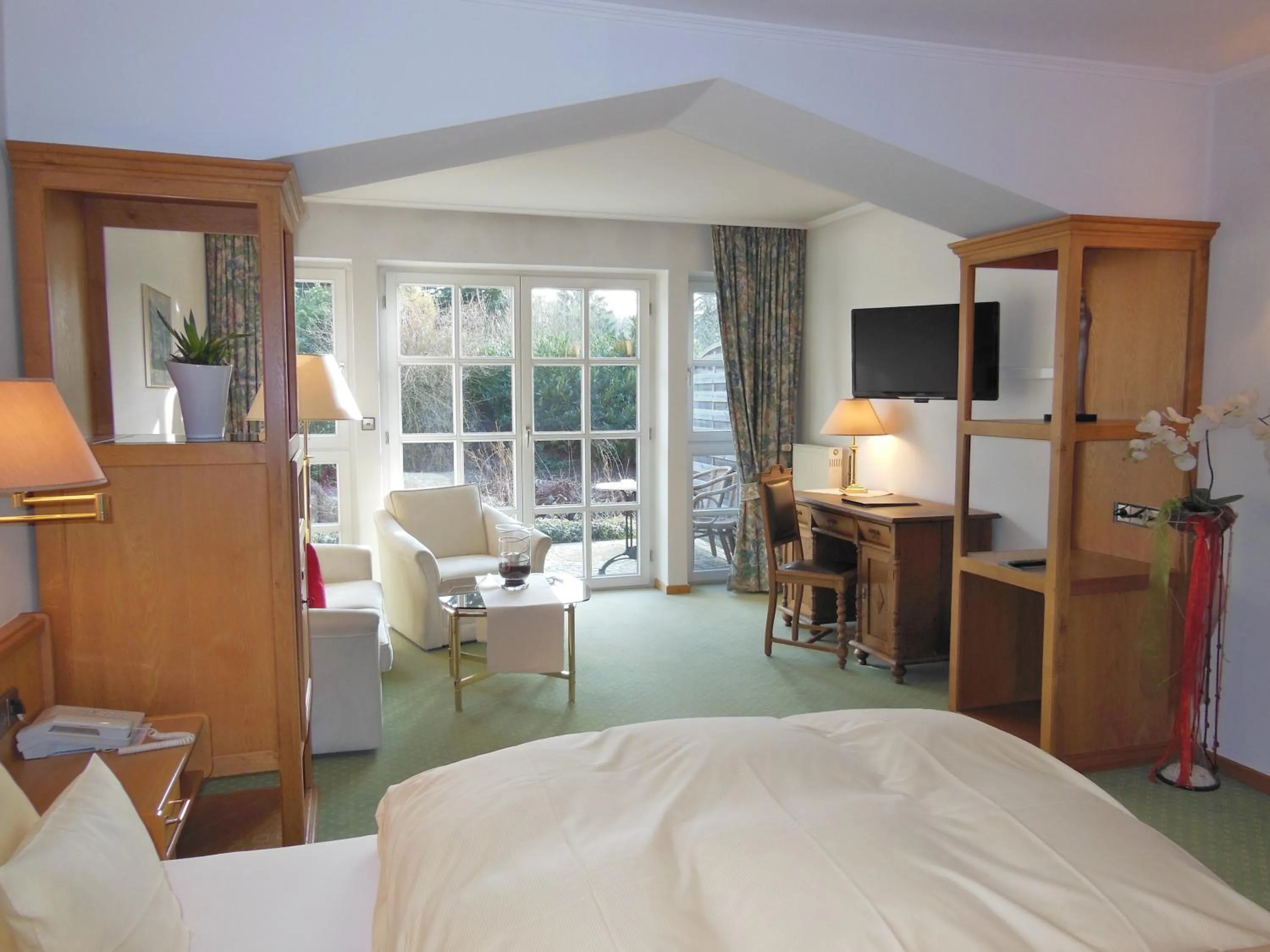 Photo of the whole room, Bed in Hotel Hubertushof