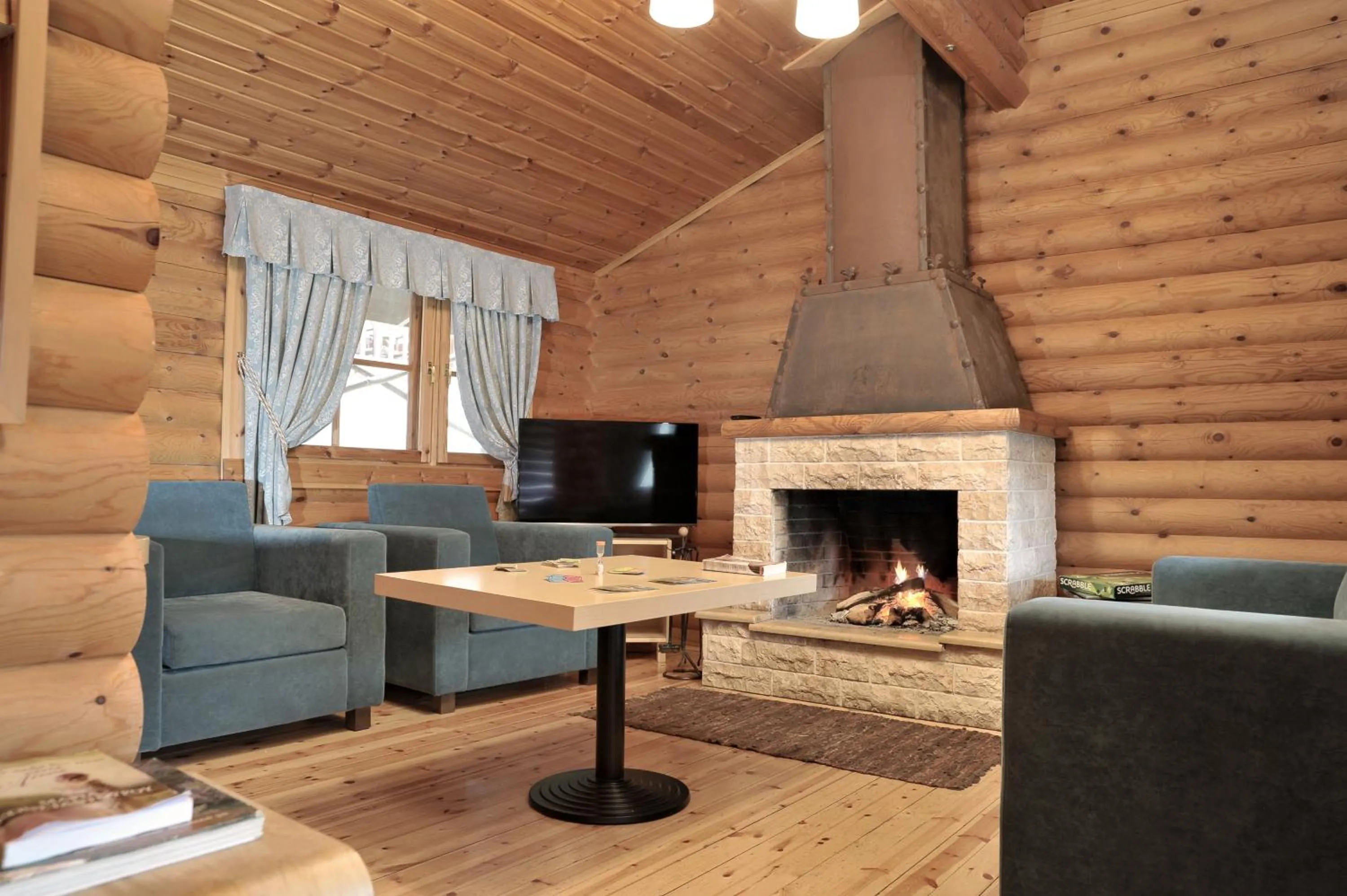 Living room in Xenios Chalet