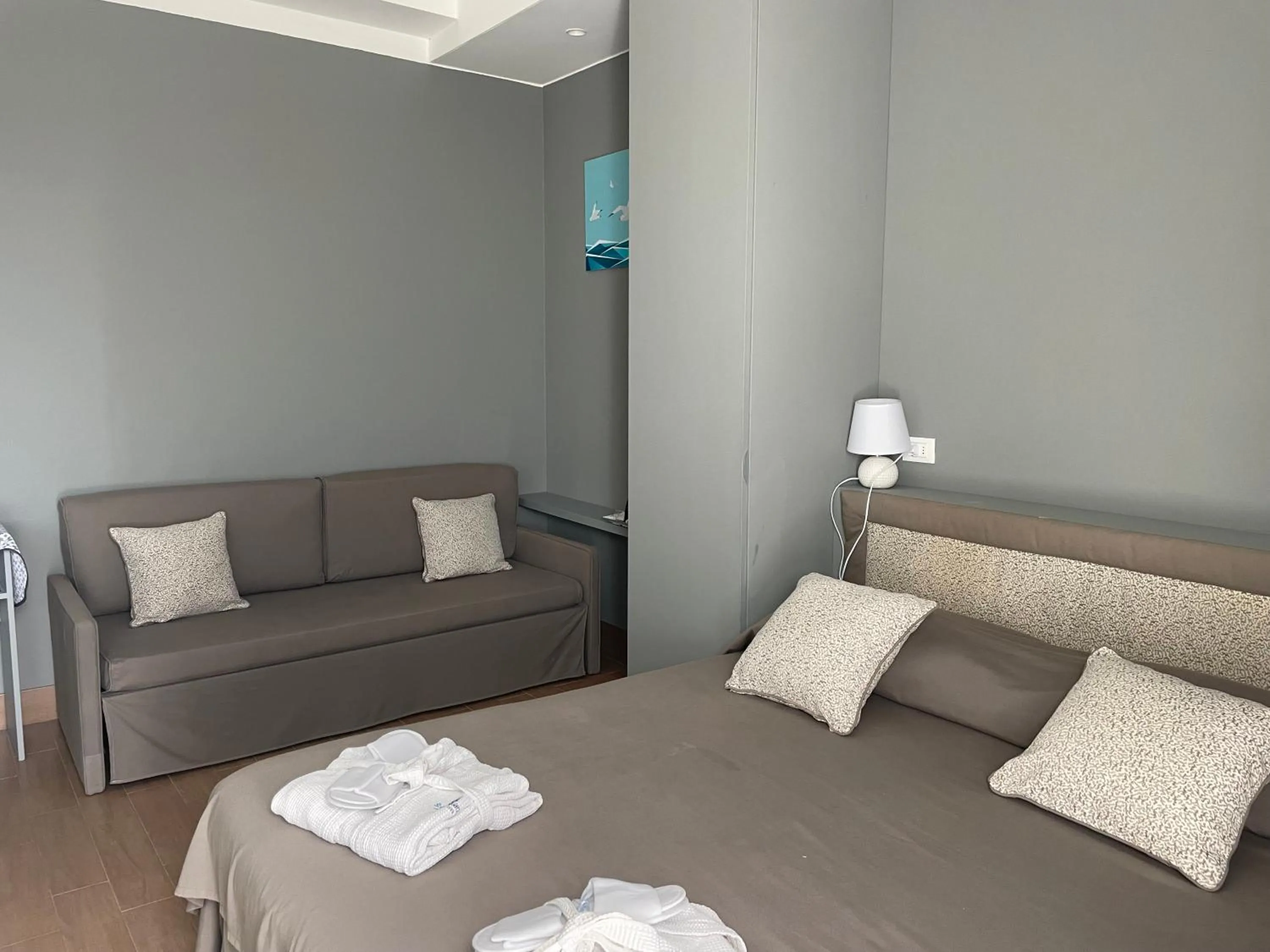 Bed in SUITEBEACH b&b and resort