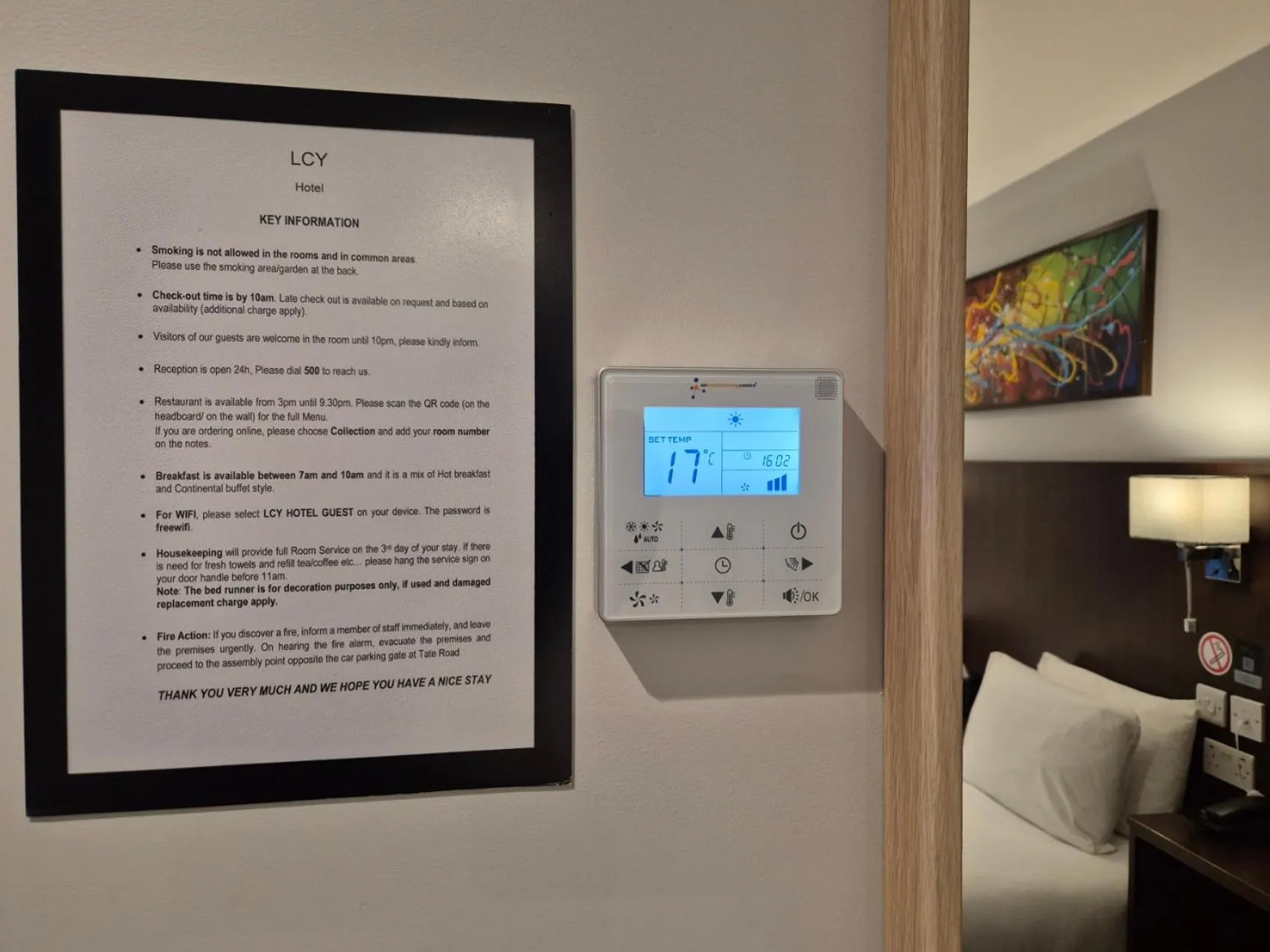 Bedroom in London City Airport Hotel