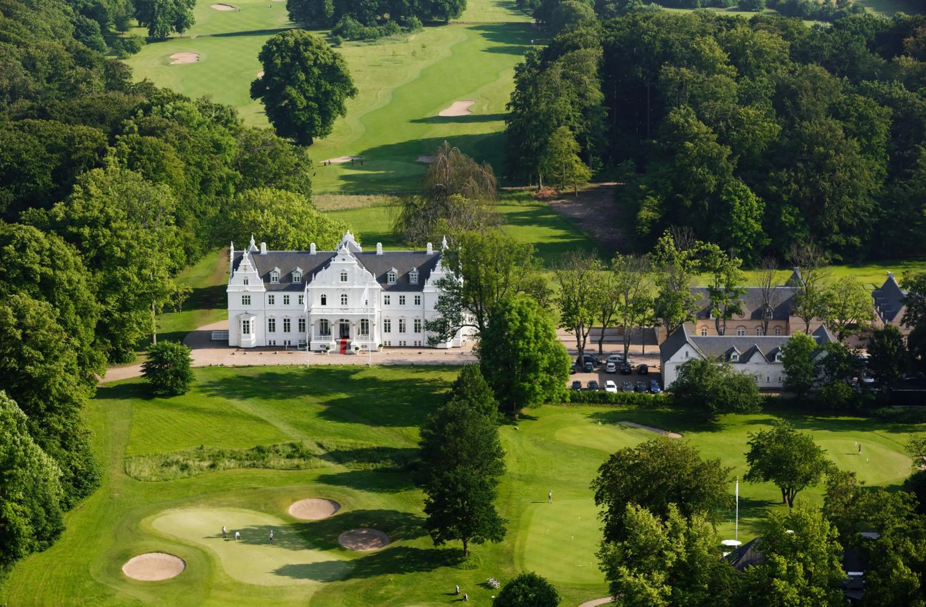 Bird's eye view in Kokkedal Slot Copenhagen