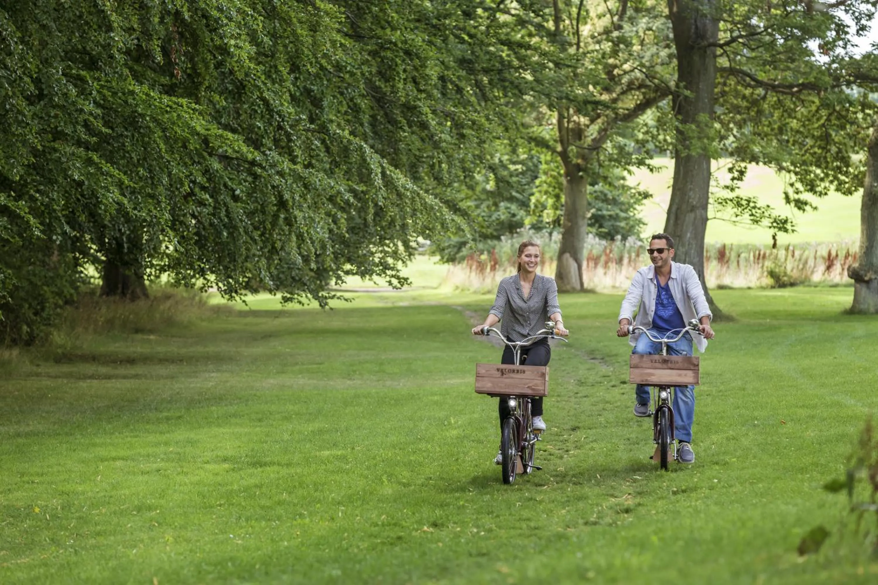 Cycling in Kokkedal Slot Copenhagen