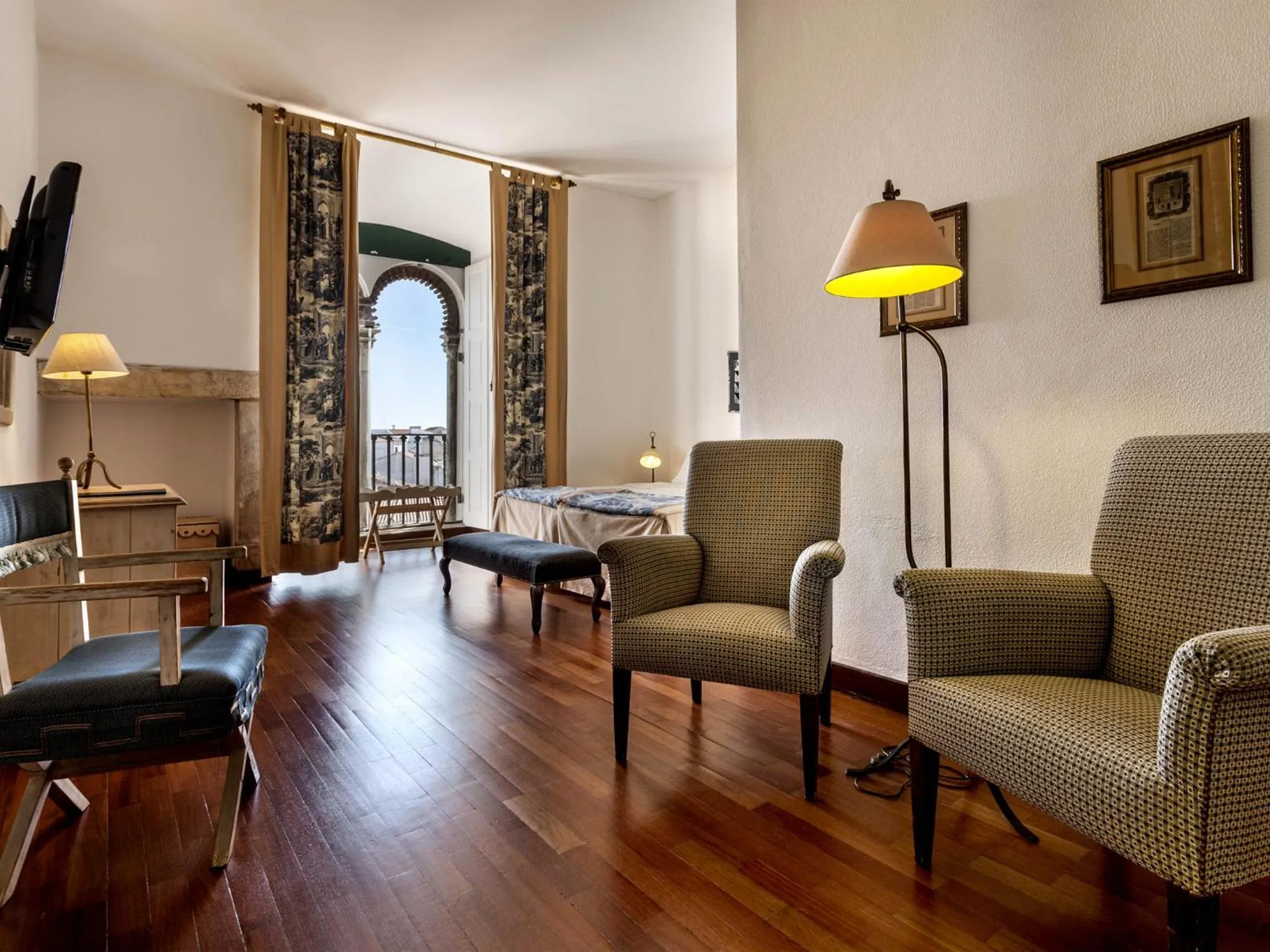 Bedroom in Pousada Castelo de Alvito