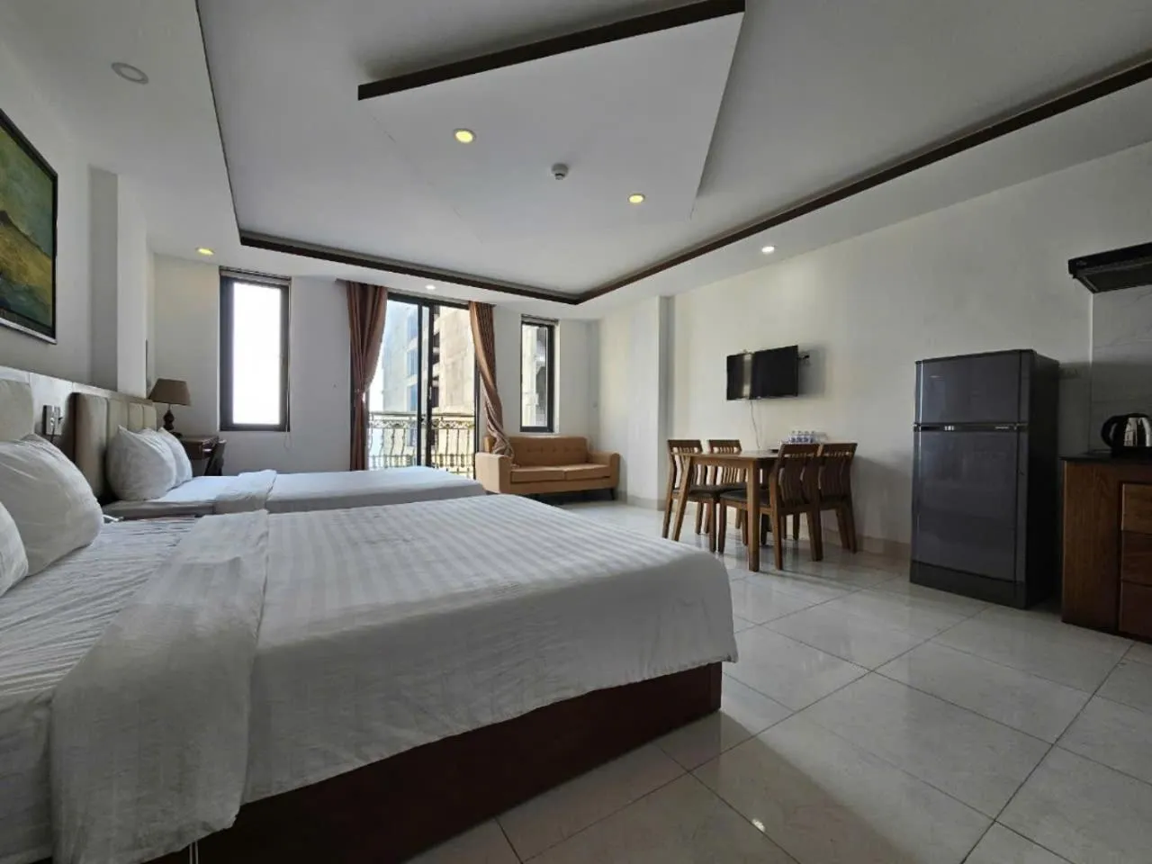 TV and multimedia, Bed in New Era Hotel & Apartments