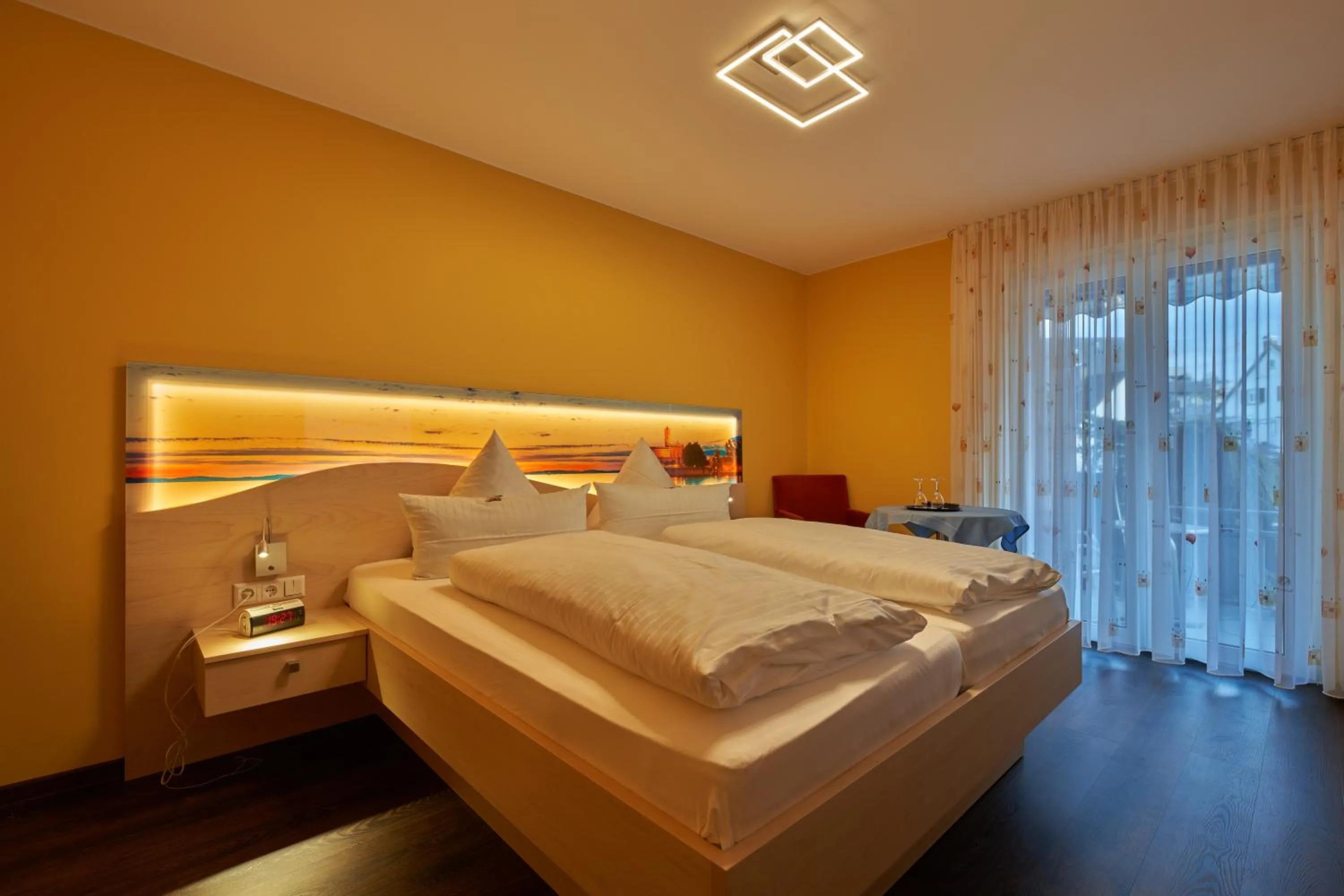 Bed in Hotel Meschenmoser