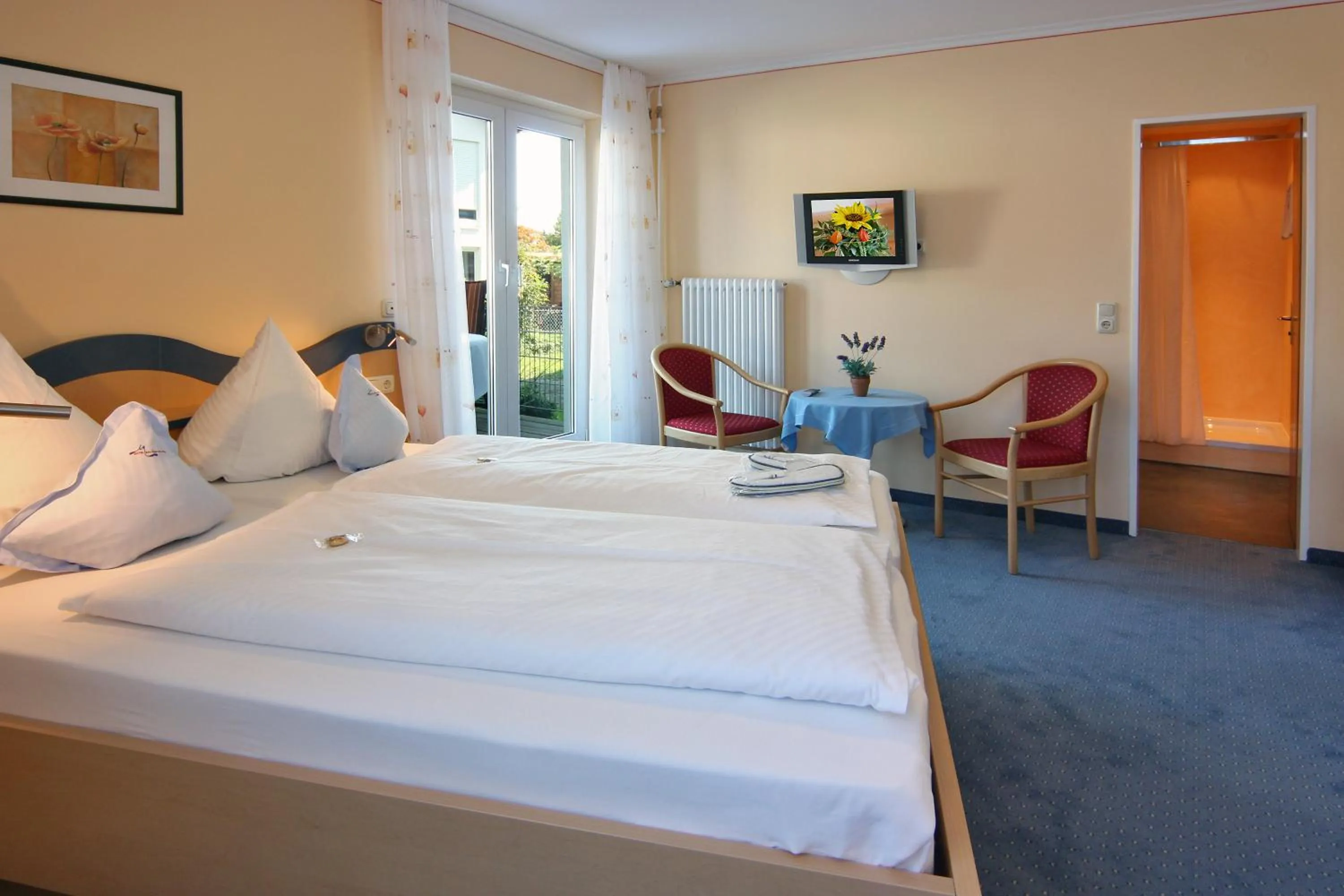 Bedroom, Bed in Hotel Meschenmoser