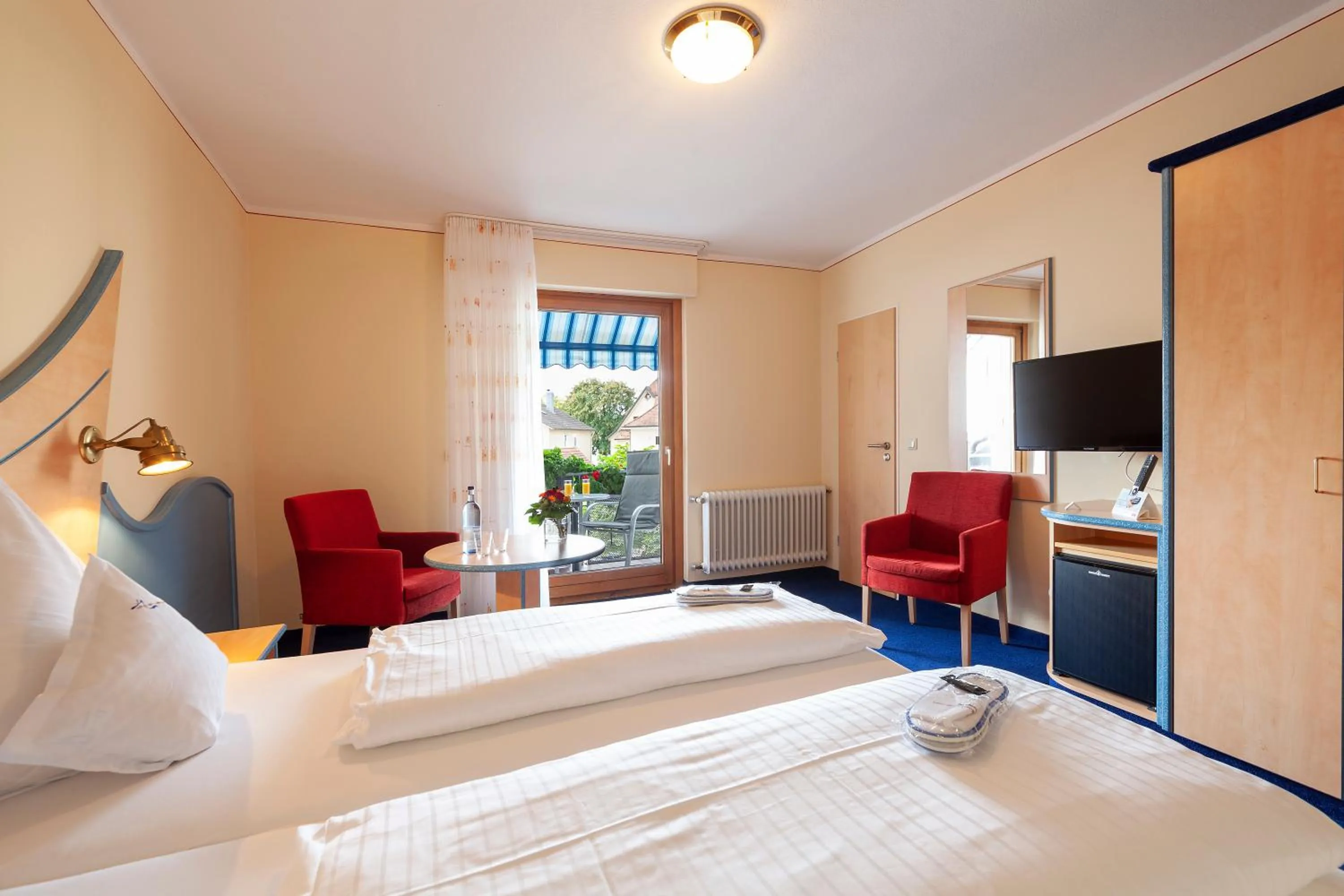 Bed in Hotel Meschenmoser