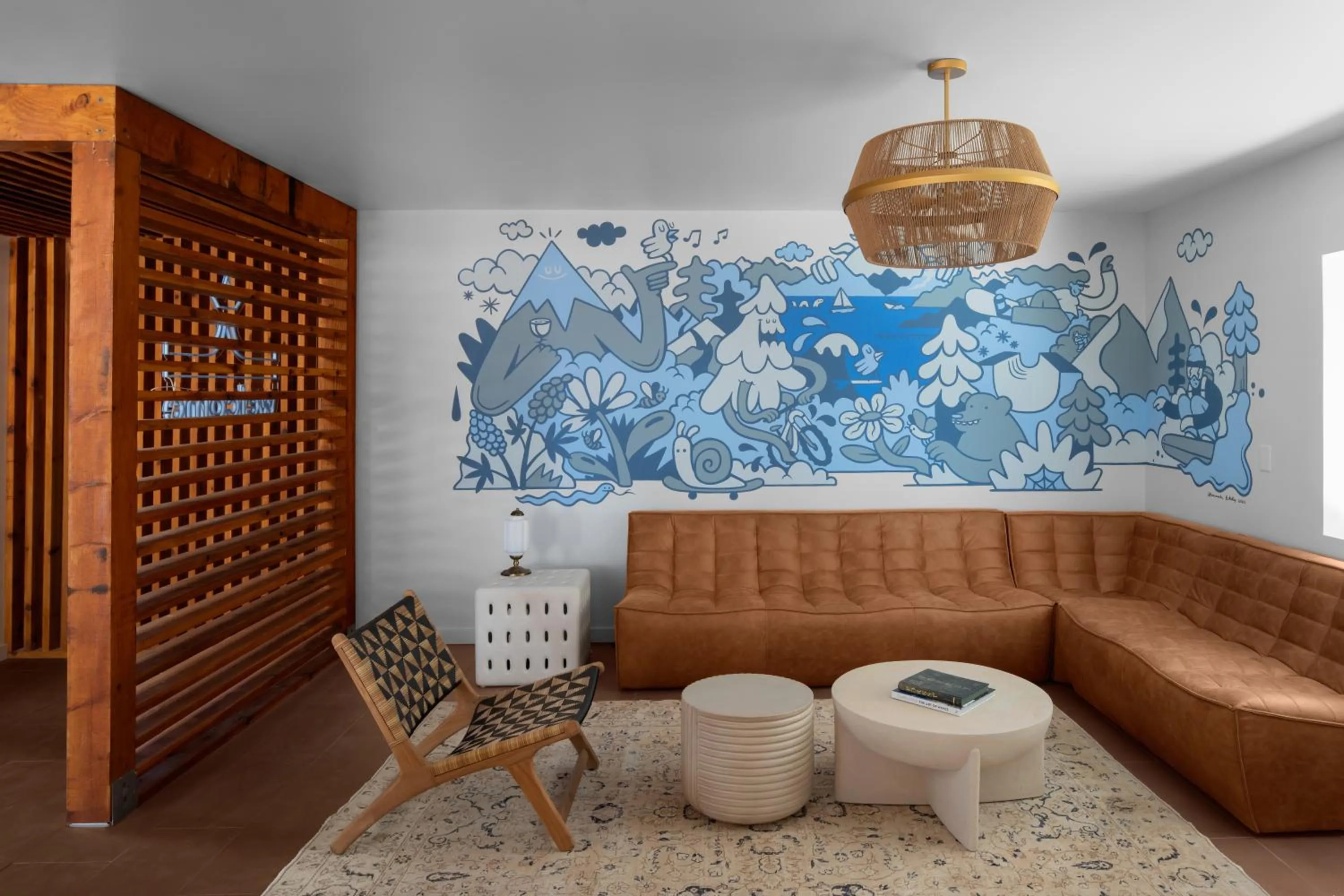 Seating area in evo Hotel Tahoe City