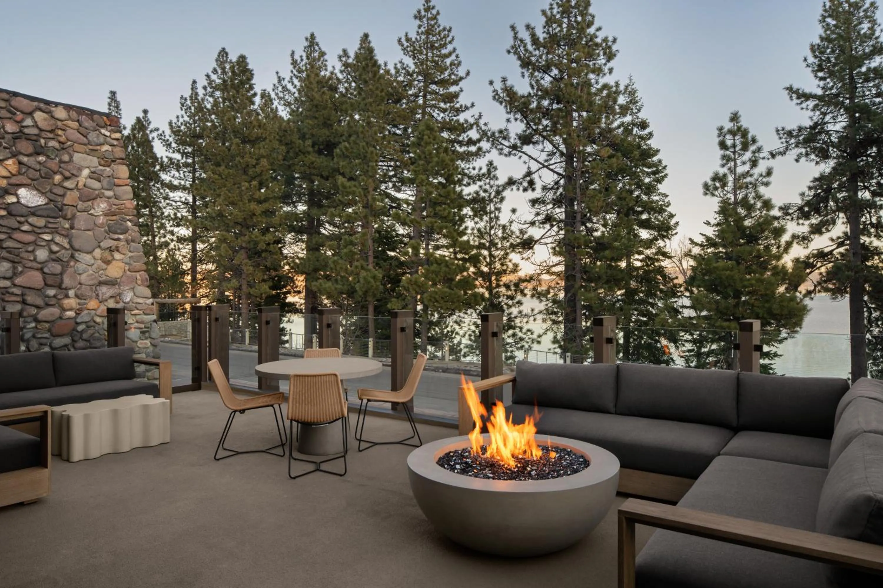 Patio in evo Hotel Tahoe City