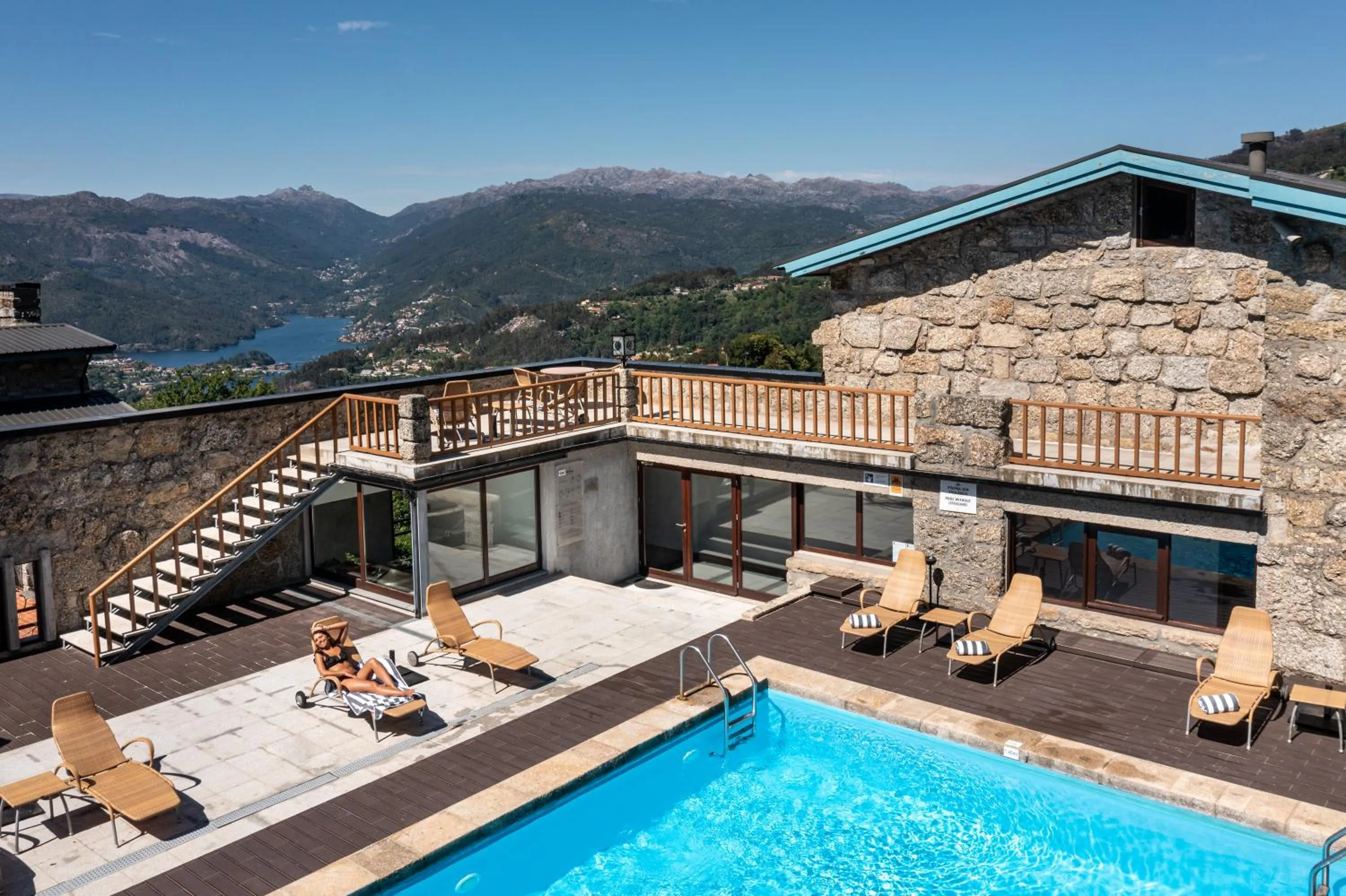 Swimming pool in Pousada Geres-Caniçada