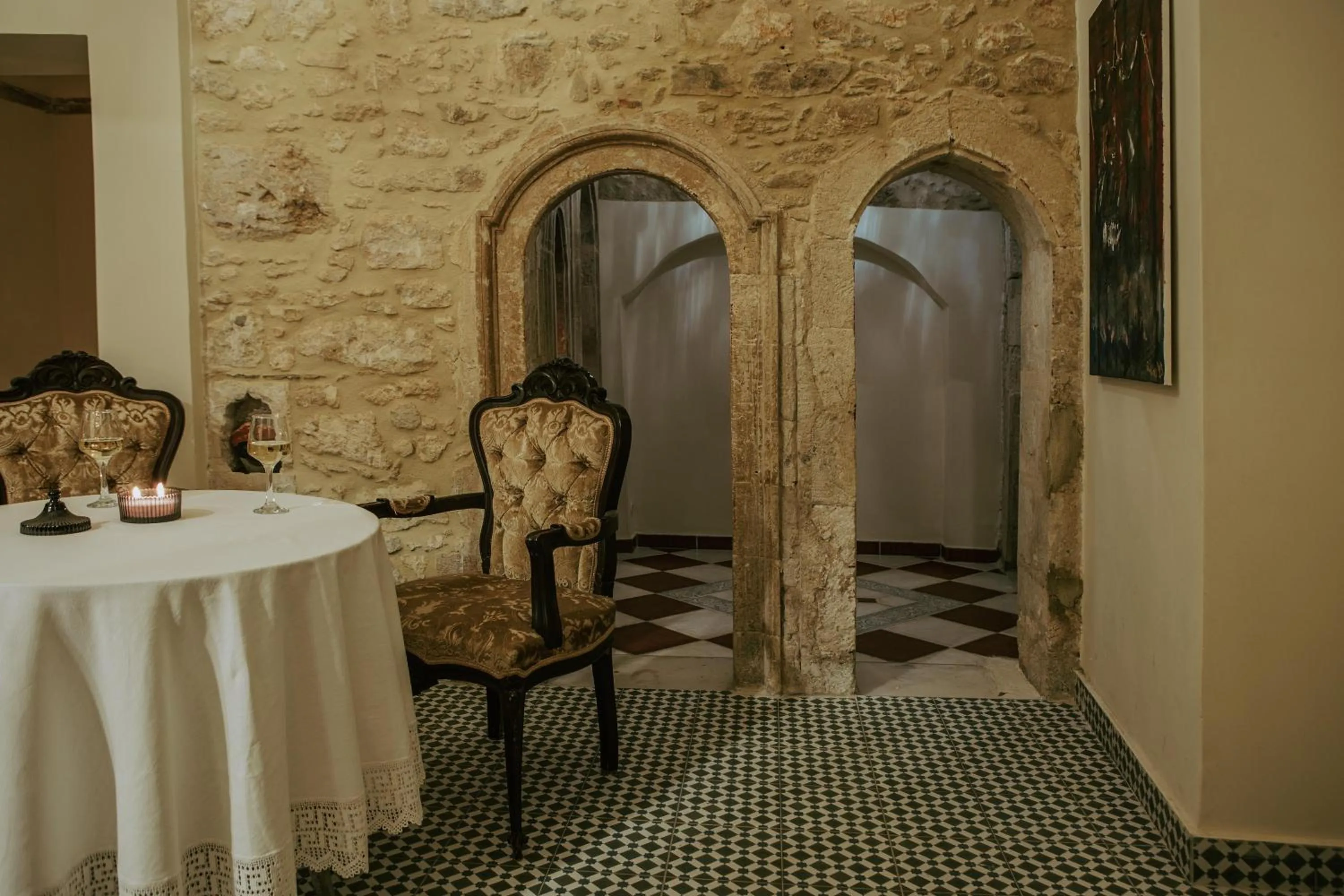 Living room in Porta Medina Boutique Hotel