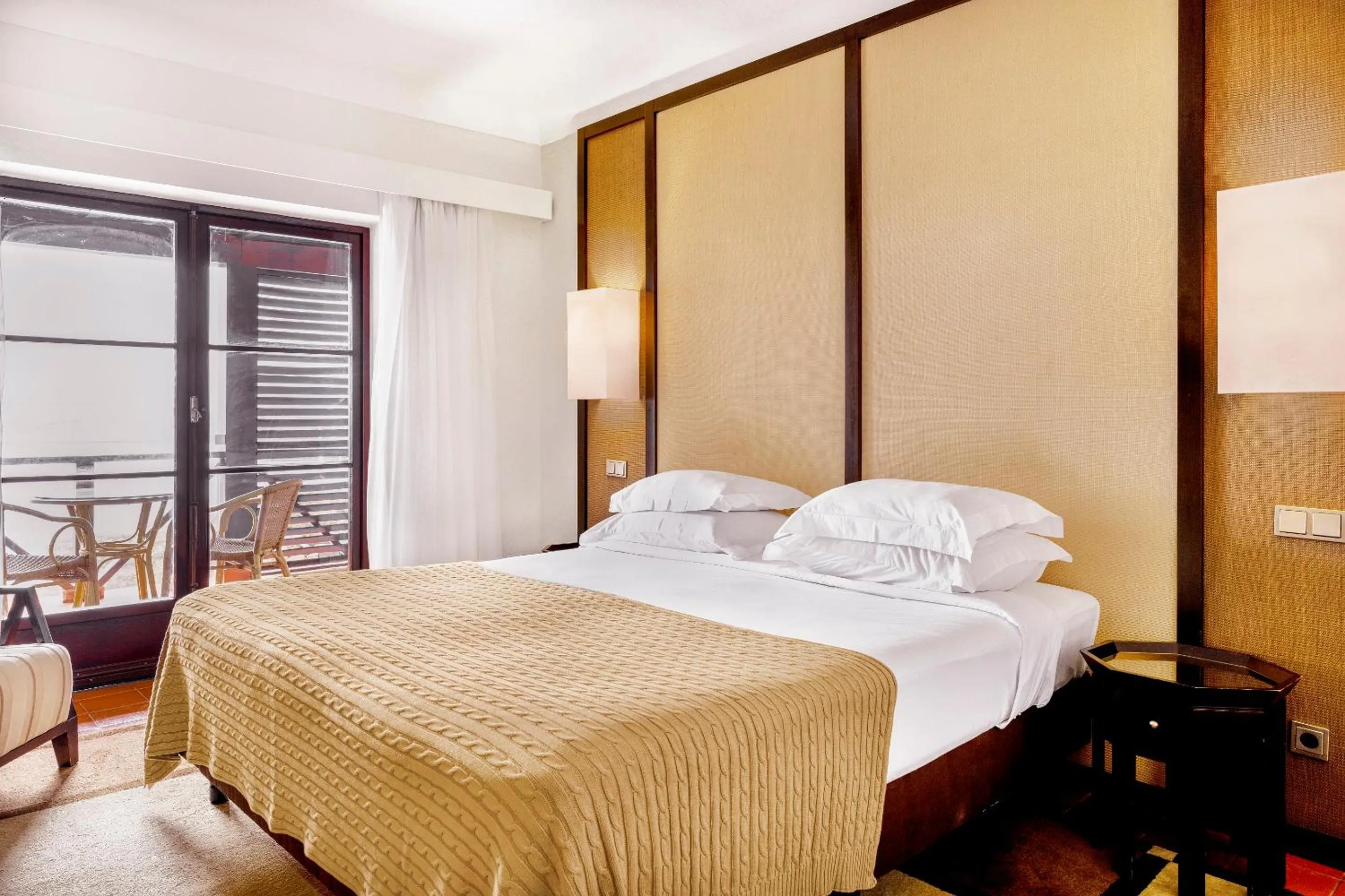 Bed in Pousada Forte da Horta