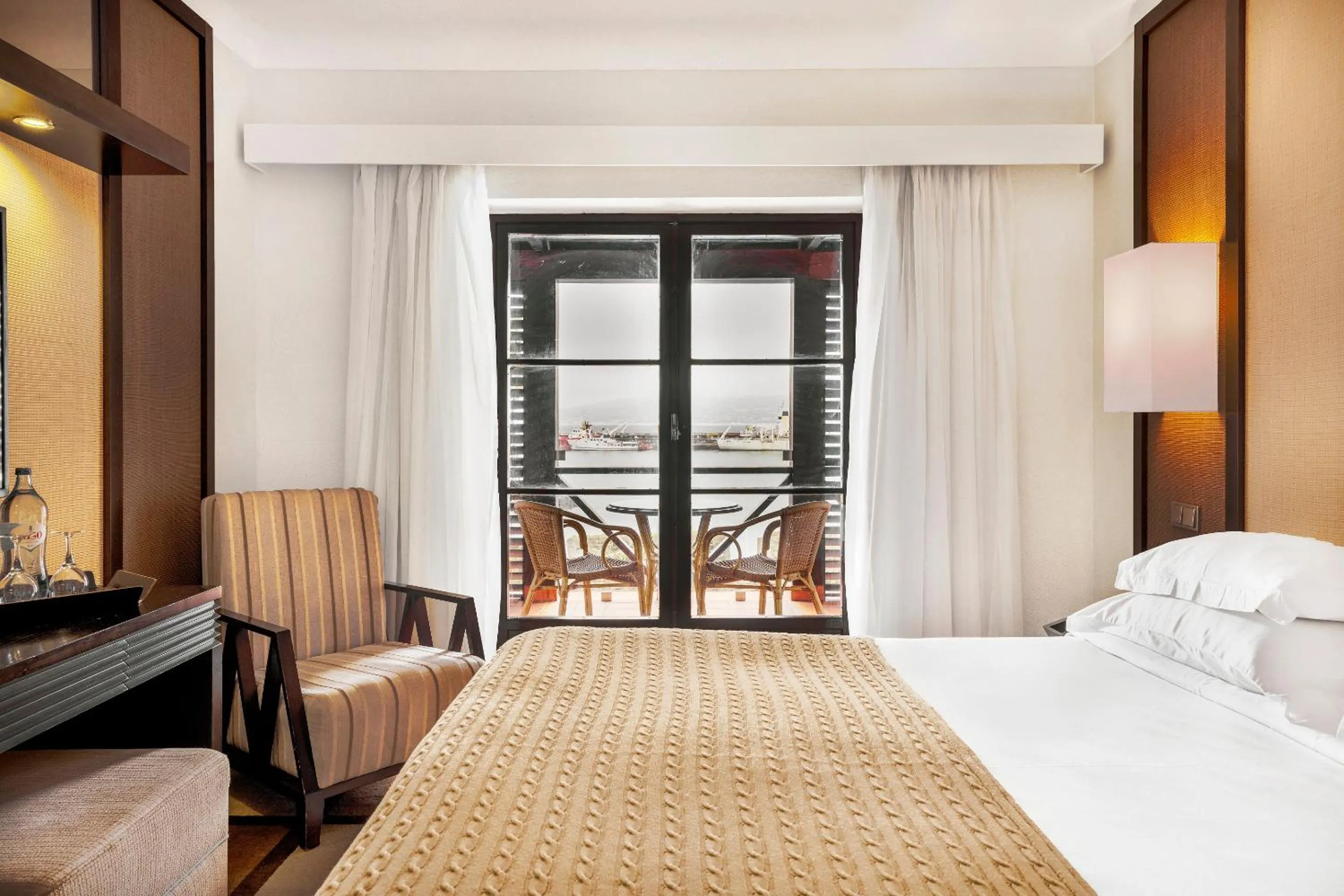 Bed in Pousada Forte da Horta