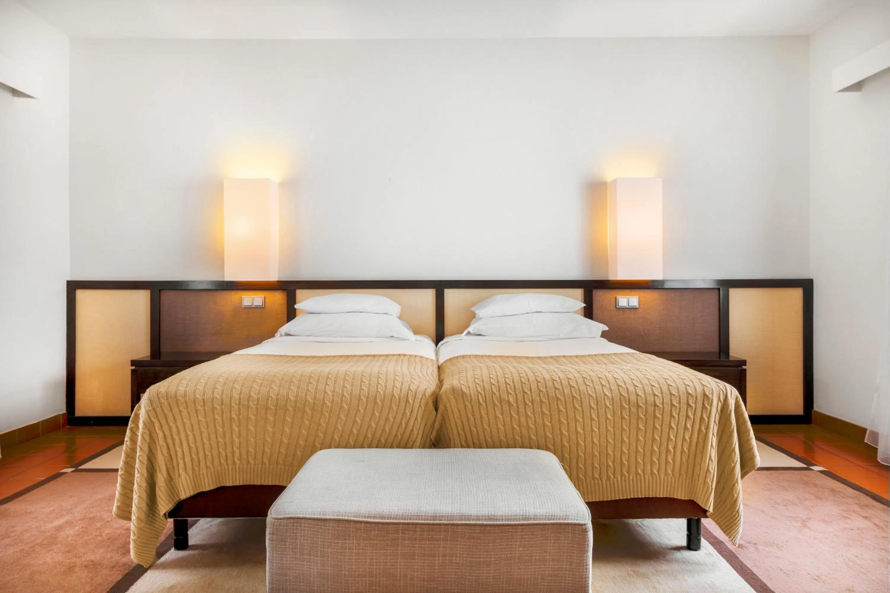 Bed in Pousada Forte da Horta