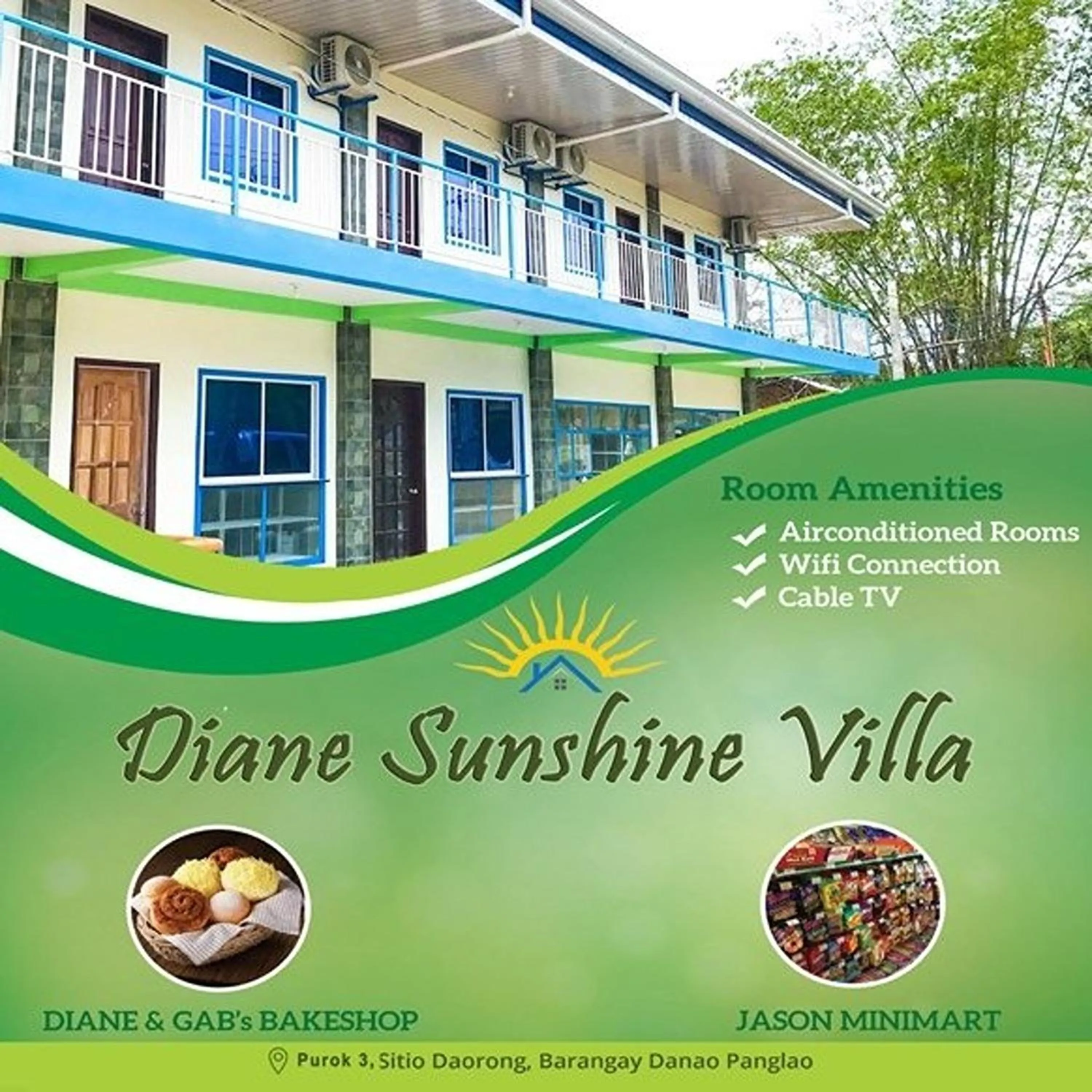 Property building in Diane Sunshine Villa Panglao near Beach