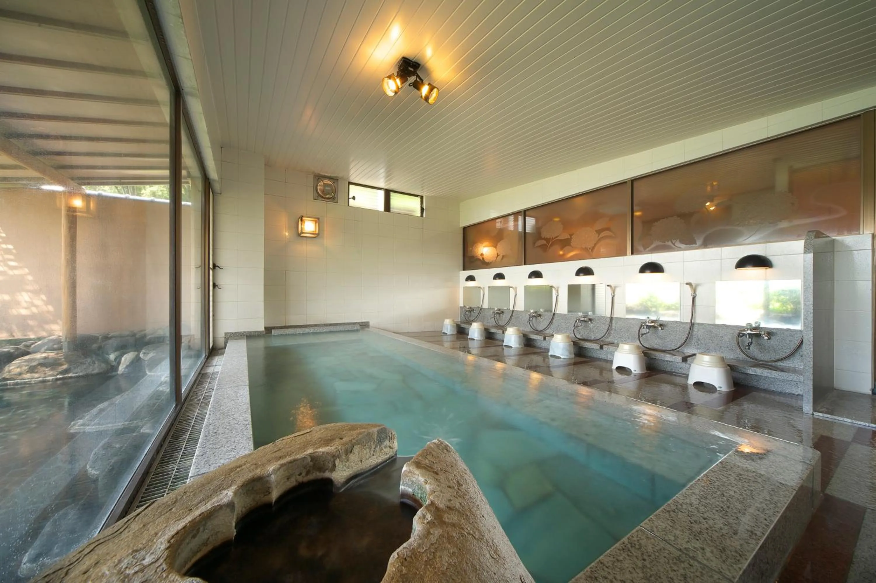 Hot Spring Bath in Hotel Yamadaya