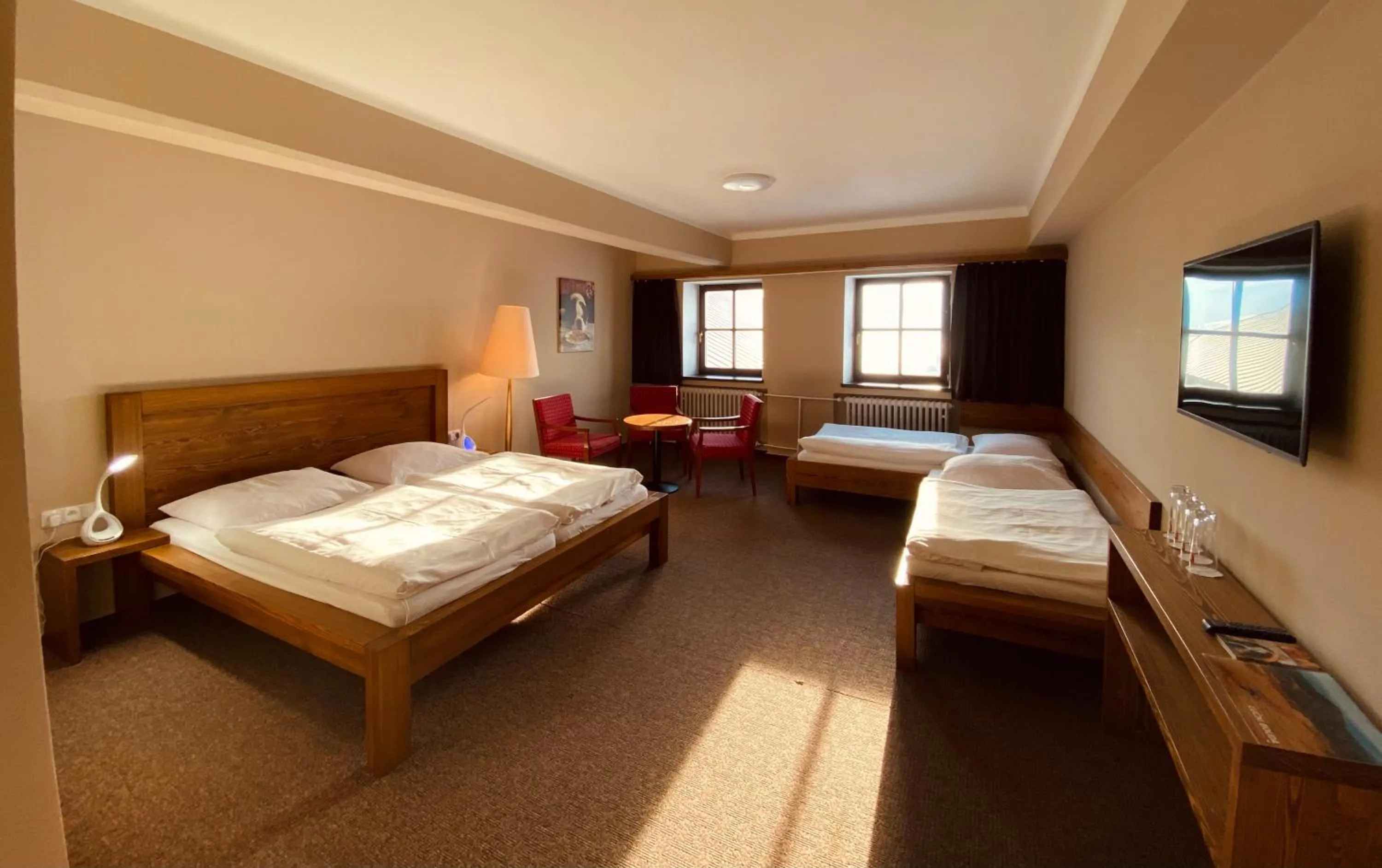 Living room, Bed in Luční bouda