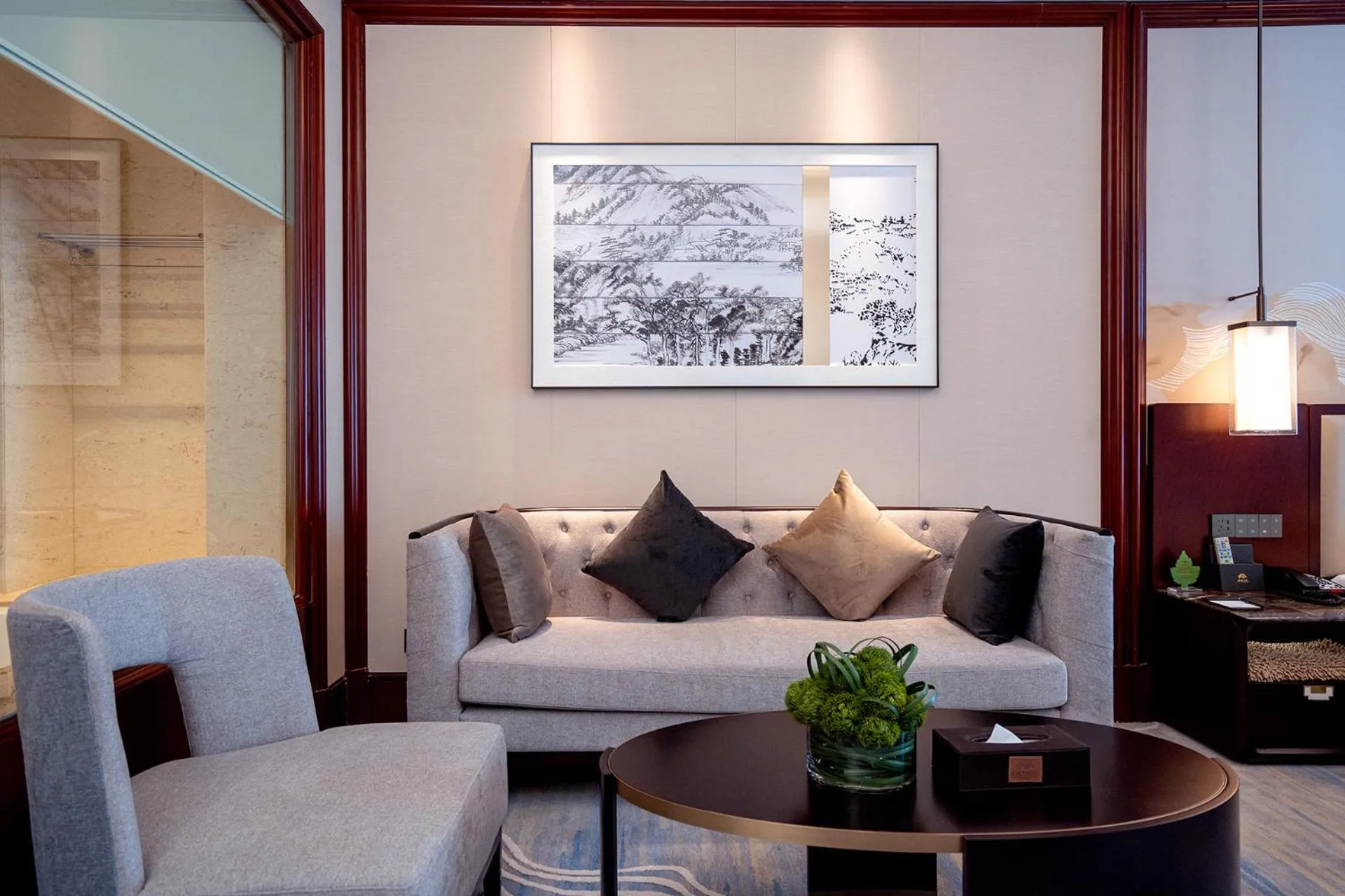 Seating area in Yancheng Shuicheng Hotel