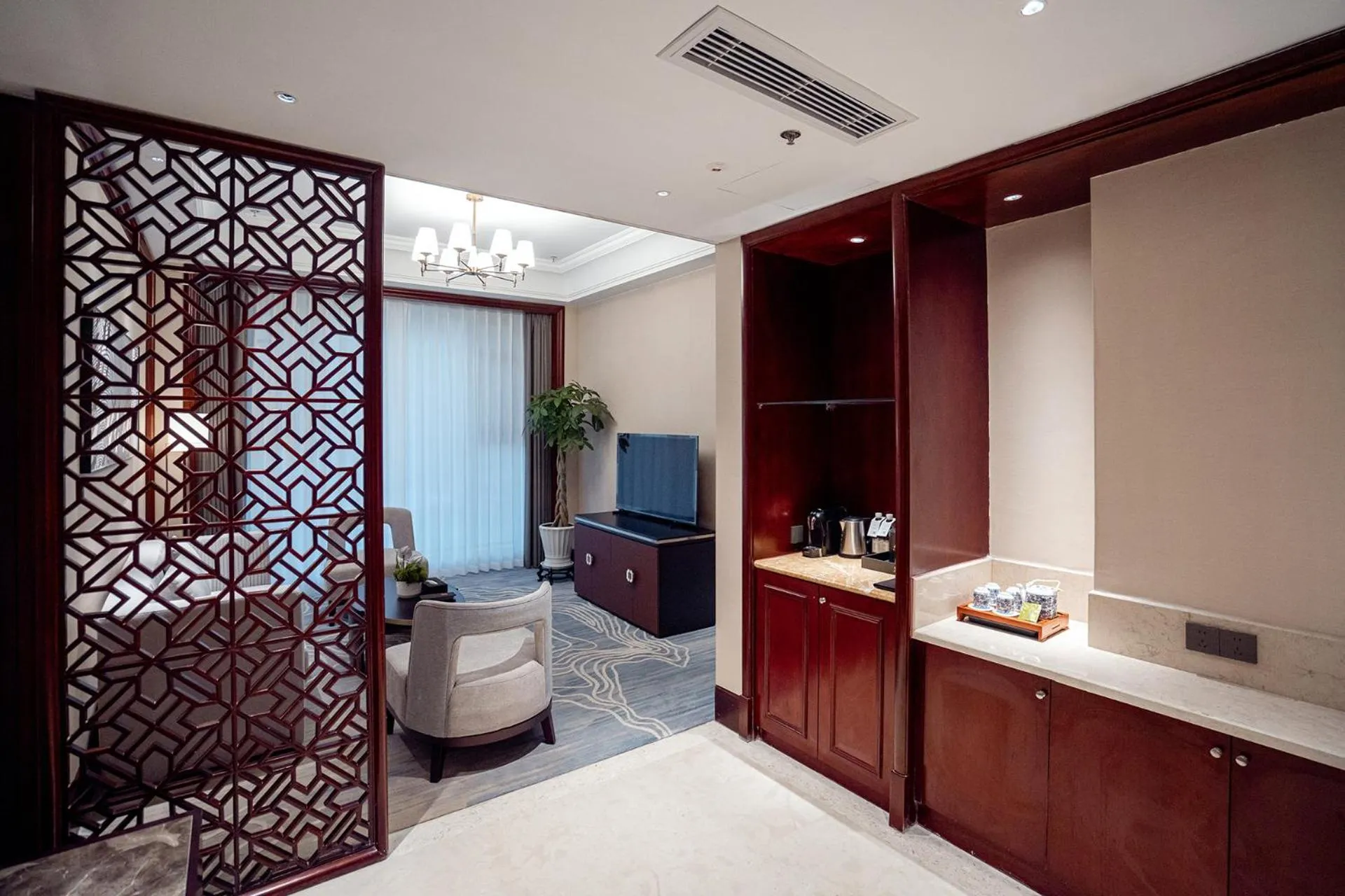 Seating area in Yancheng Shuicheng Hotel