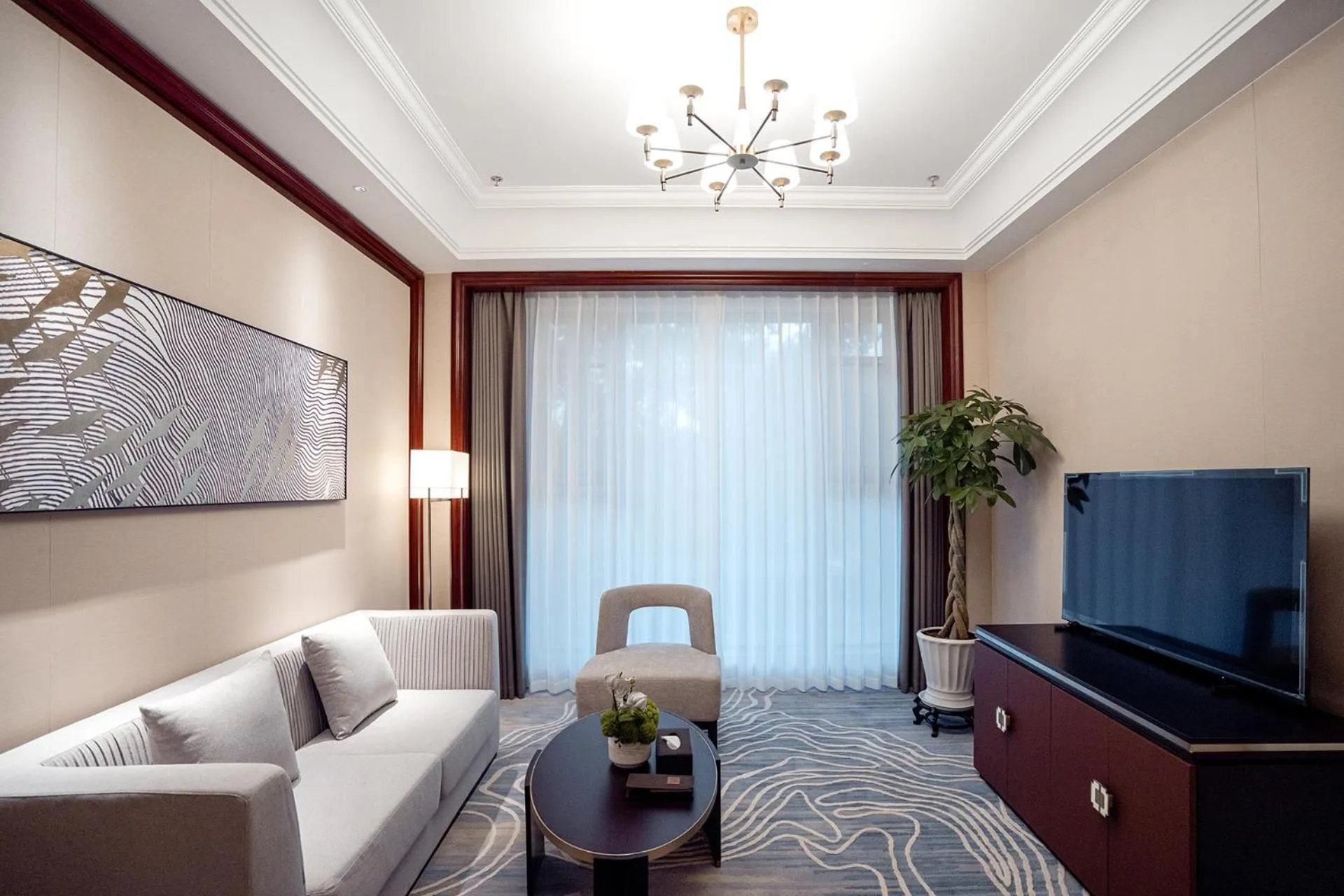 Seating area in Yancheng Shuicheng Hotel