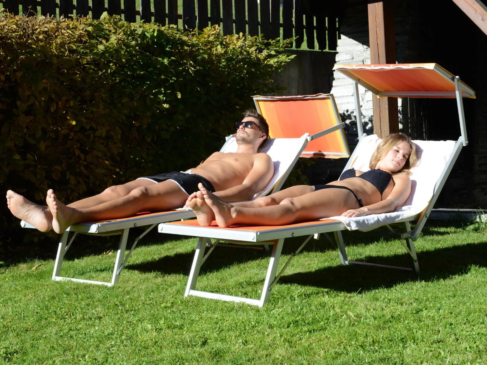 Garden in Hotel Purvita by Oberlechner