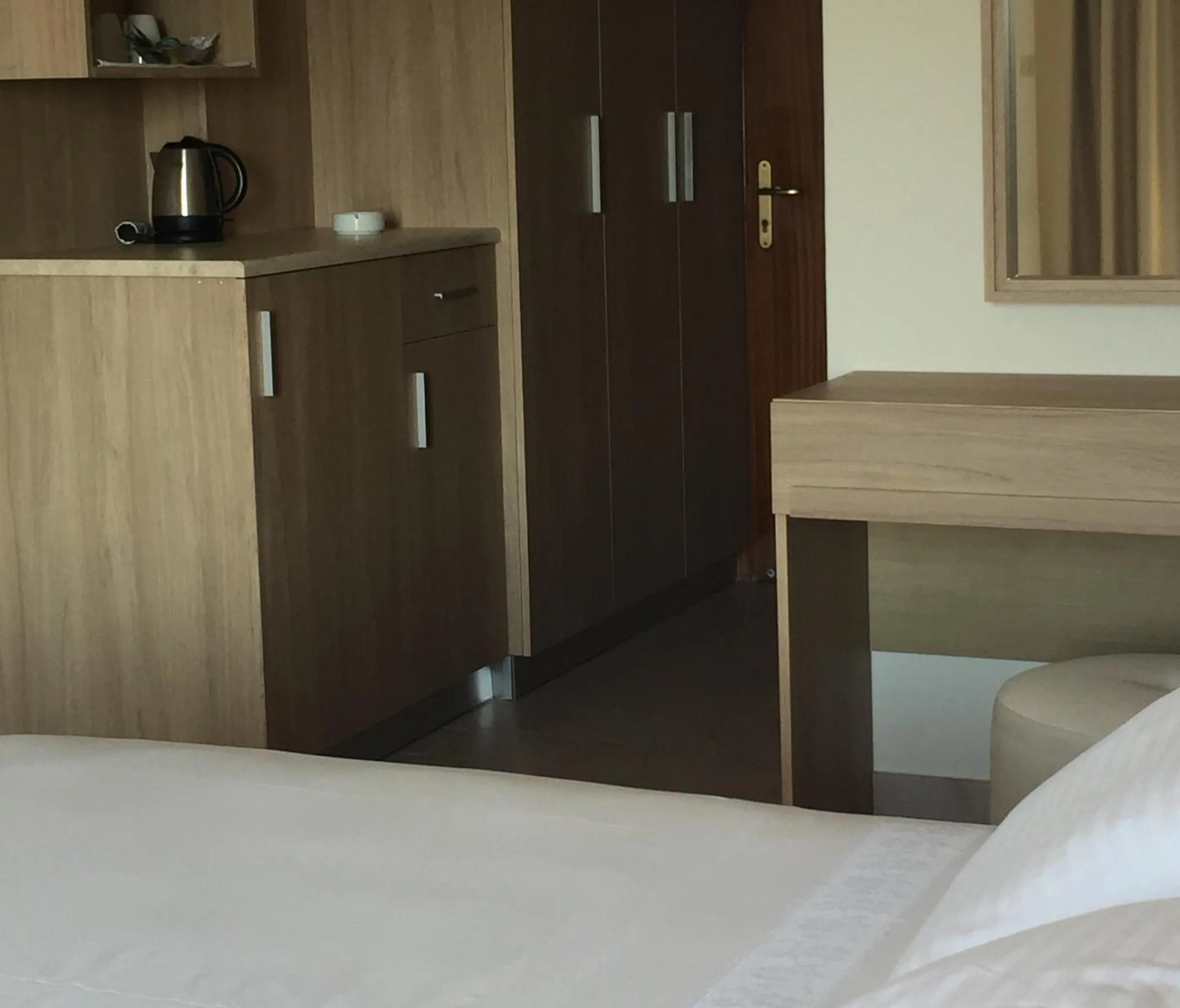 Coffee/tea facilities, Bed in Nikos Ikies