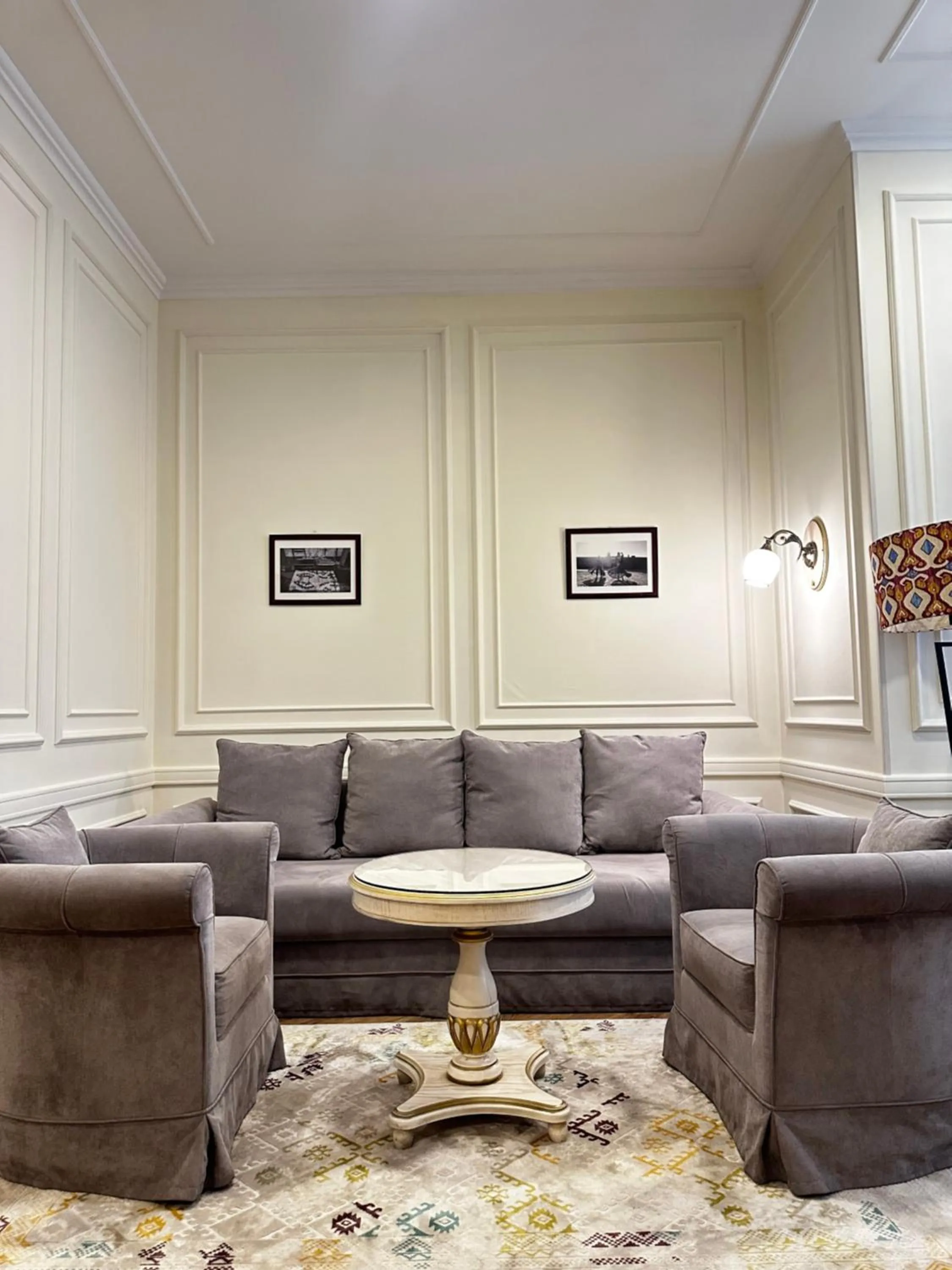 Seating area in Silk Road Kokand Hotel