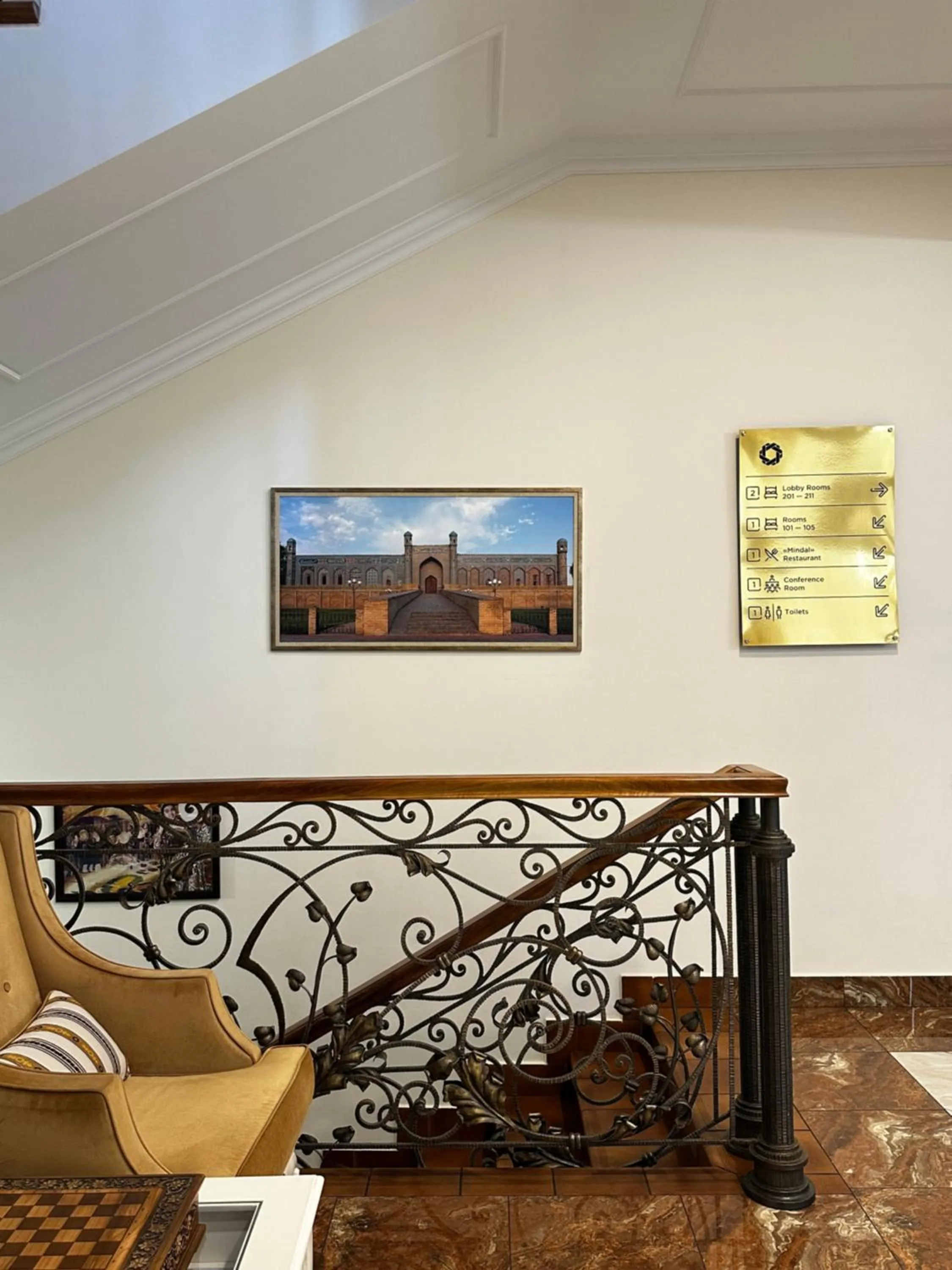 Lobby or reception in Silk Road Kokand Hotel