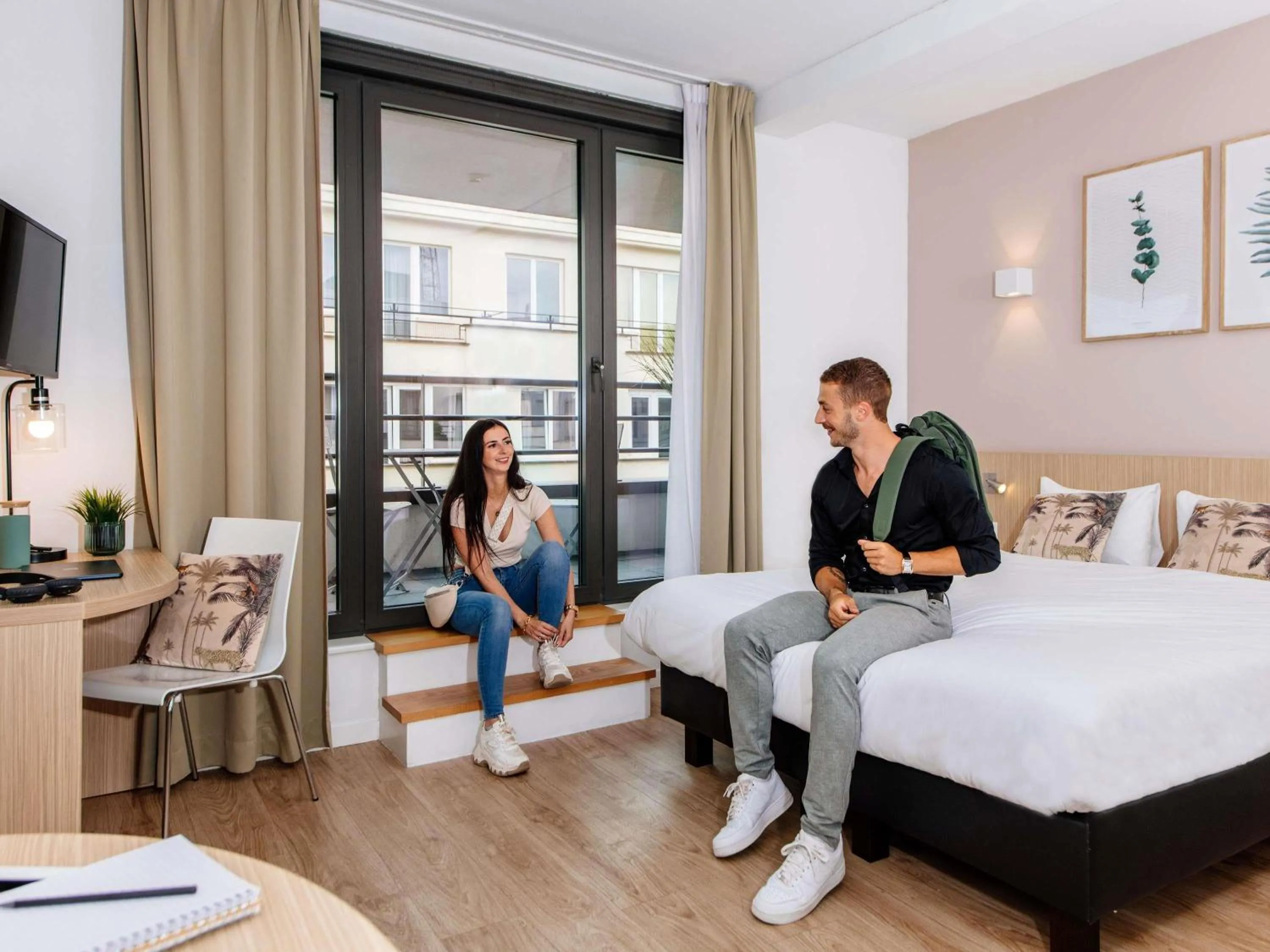 Bedroom, Bed in Aparthotel Adagio Access Bruxelles Europe Aparthotel