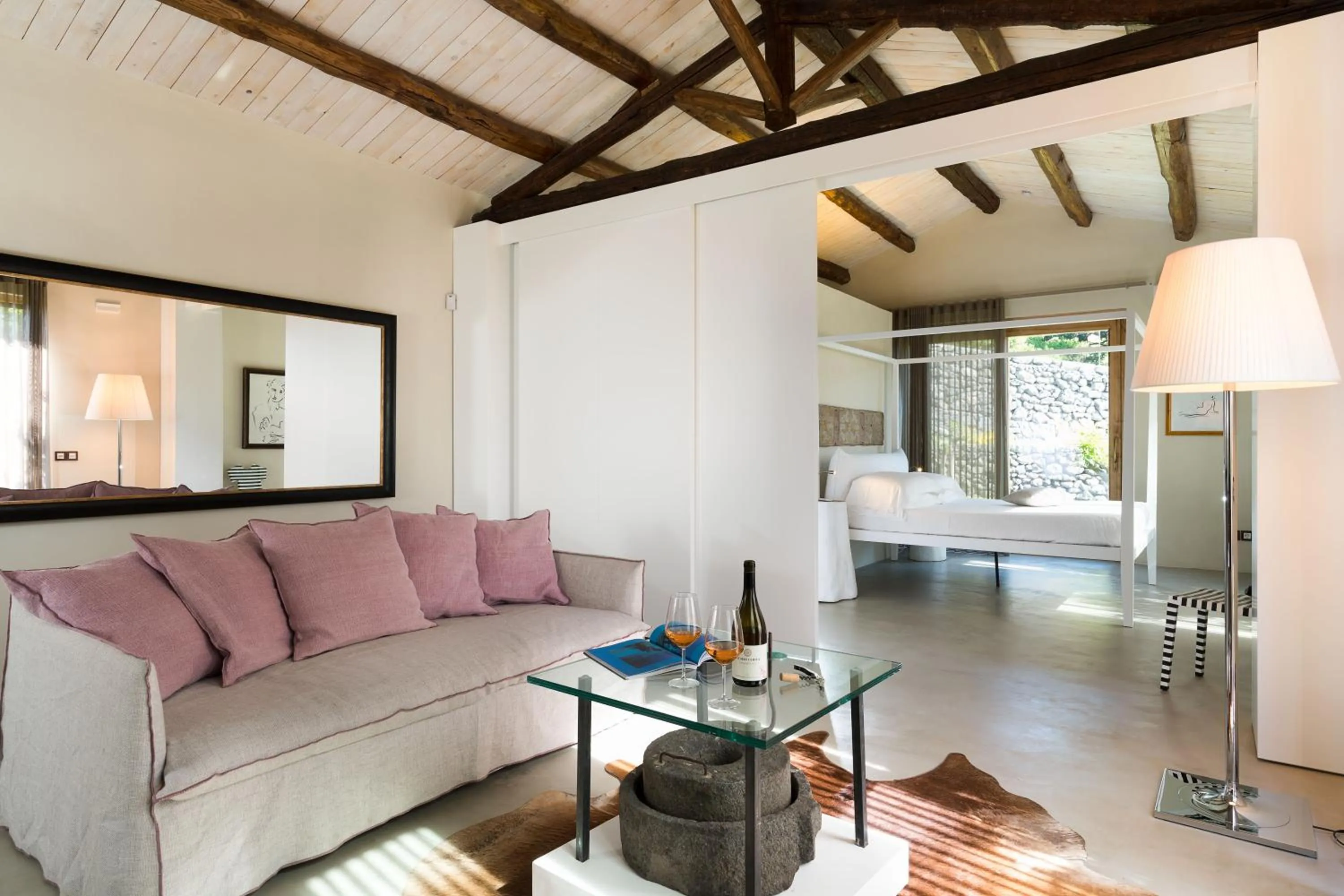Living room, Bed in Monaci delle Terre Nere