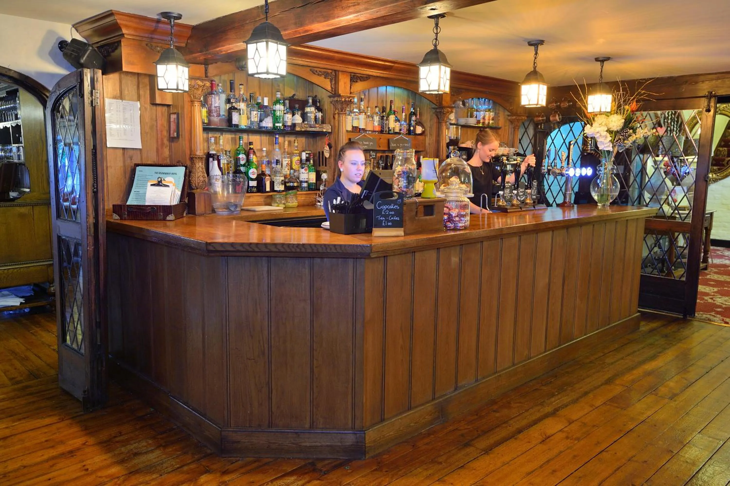 Staff in The Roundabout Hotel