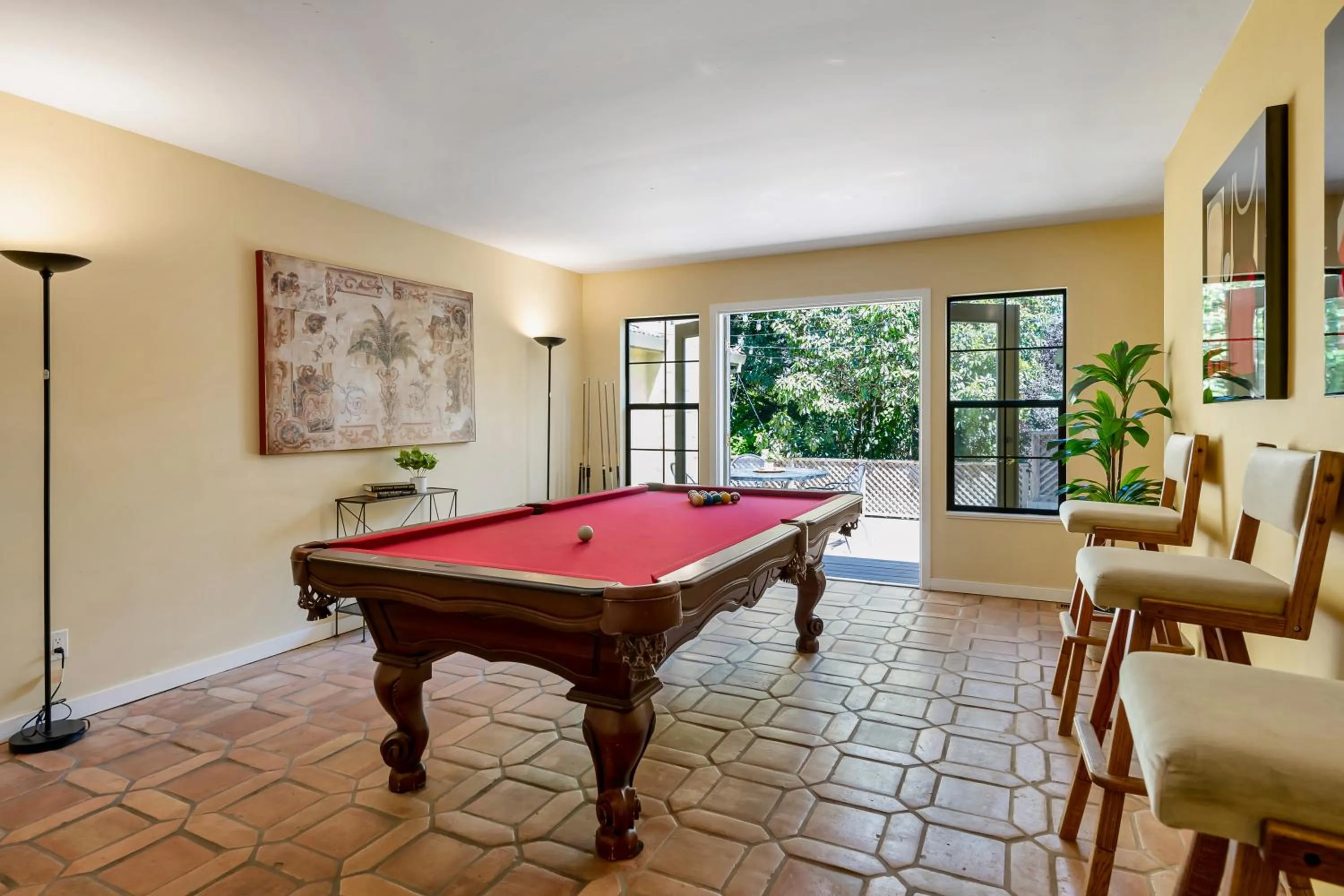 Billiard in Sonoma Coast Villa