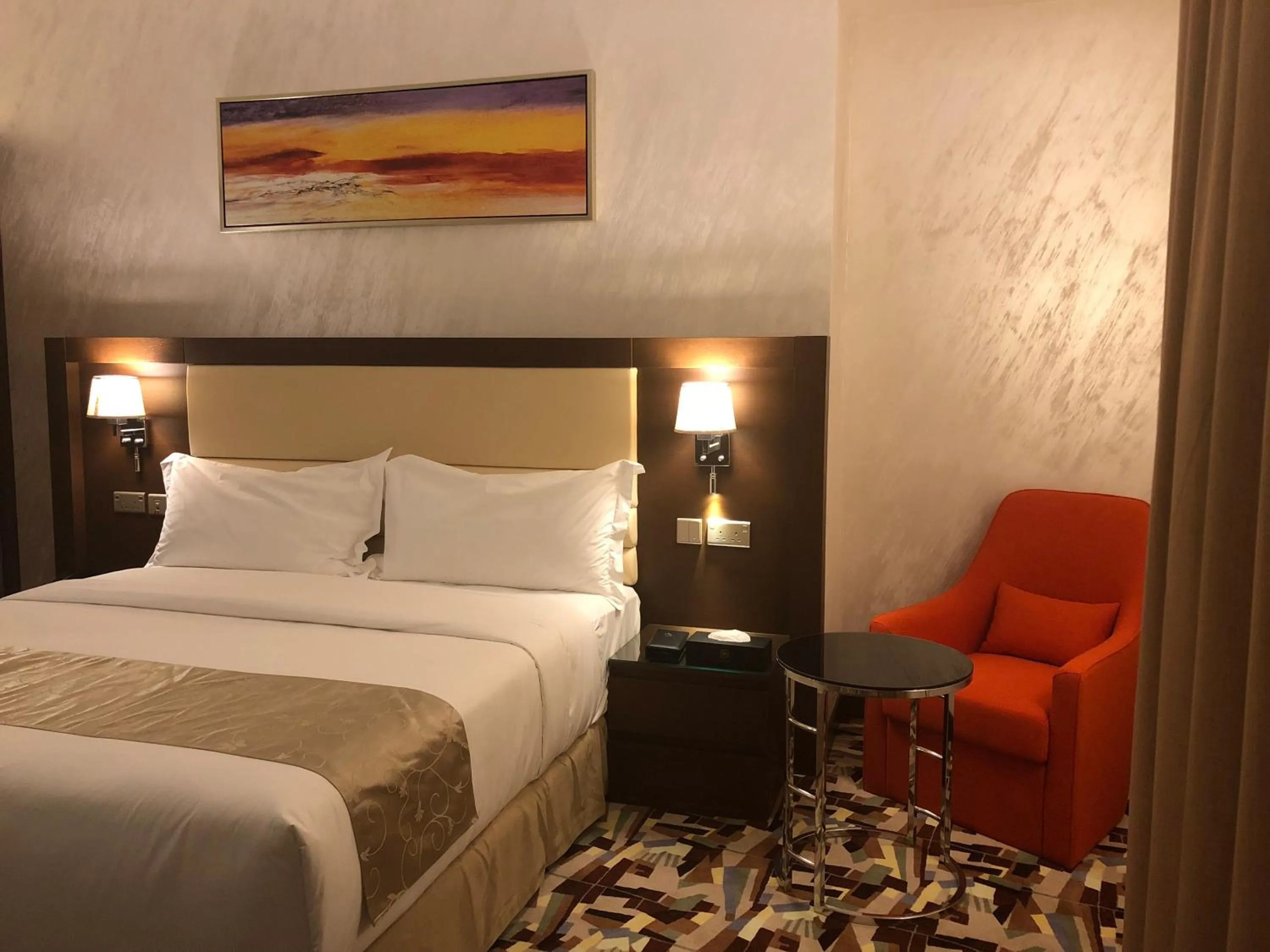 Bed in Al Murooj Grand Hotel