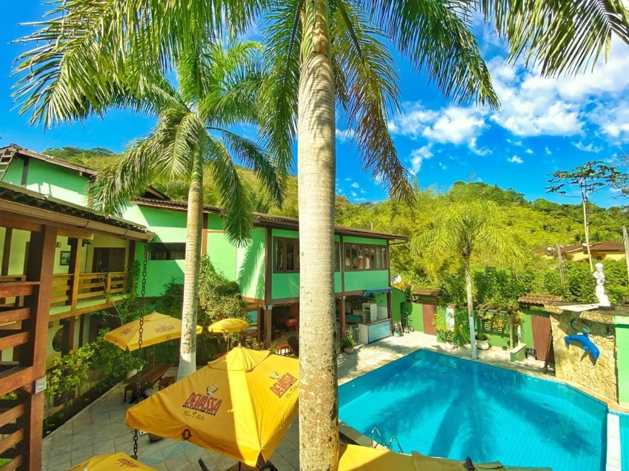 Pool view in Recanto Verde Praia Hotel Juquehy