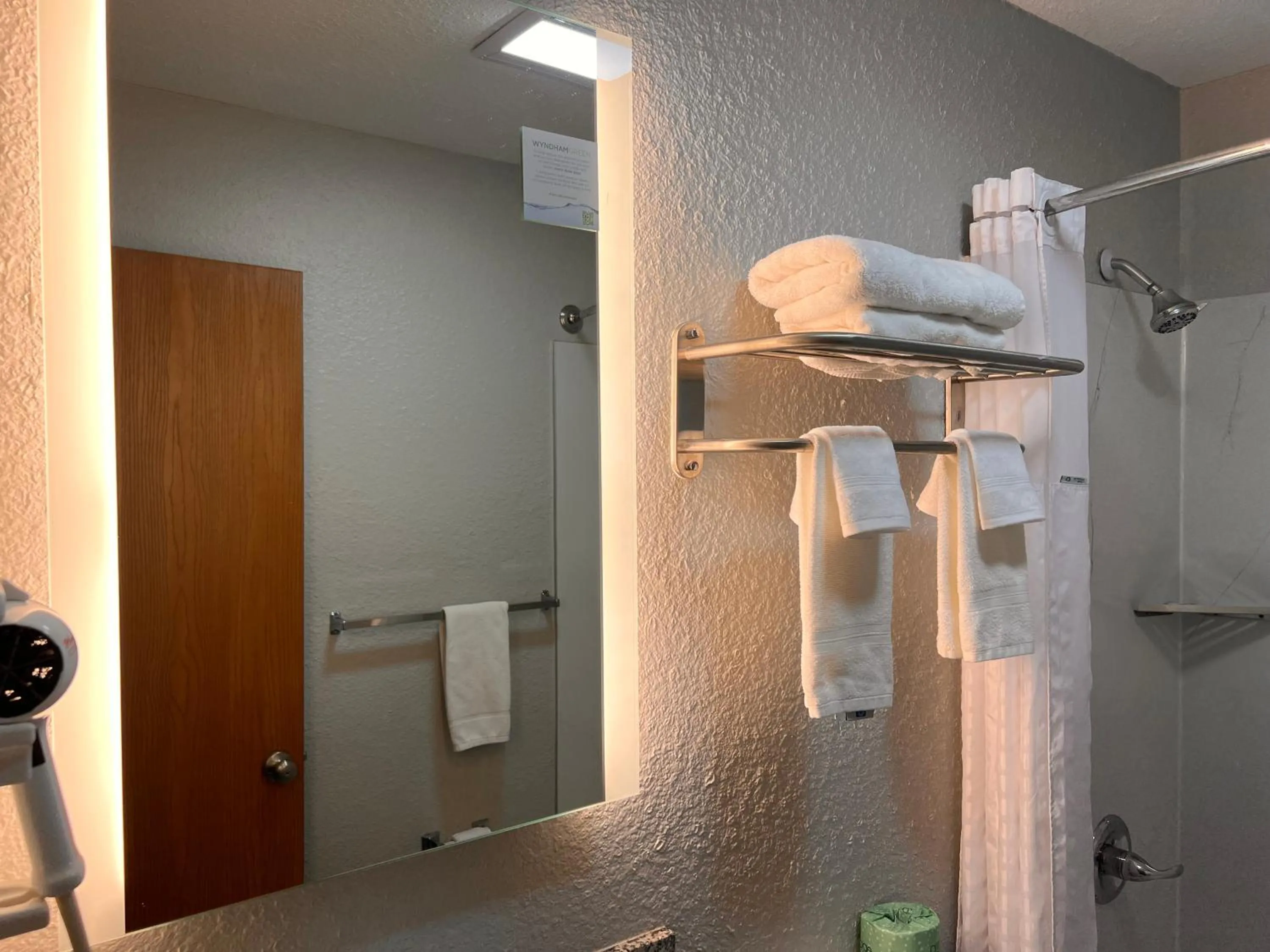 Shower in Super 8 by Wyndham Elizabethtown