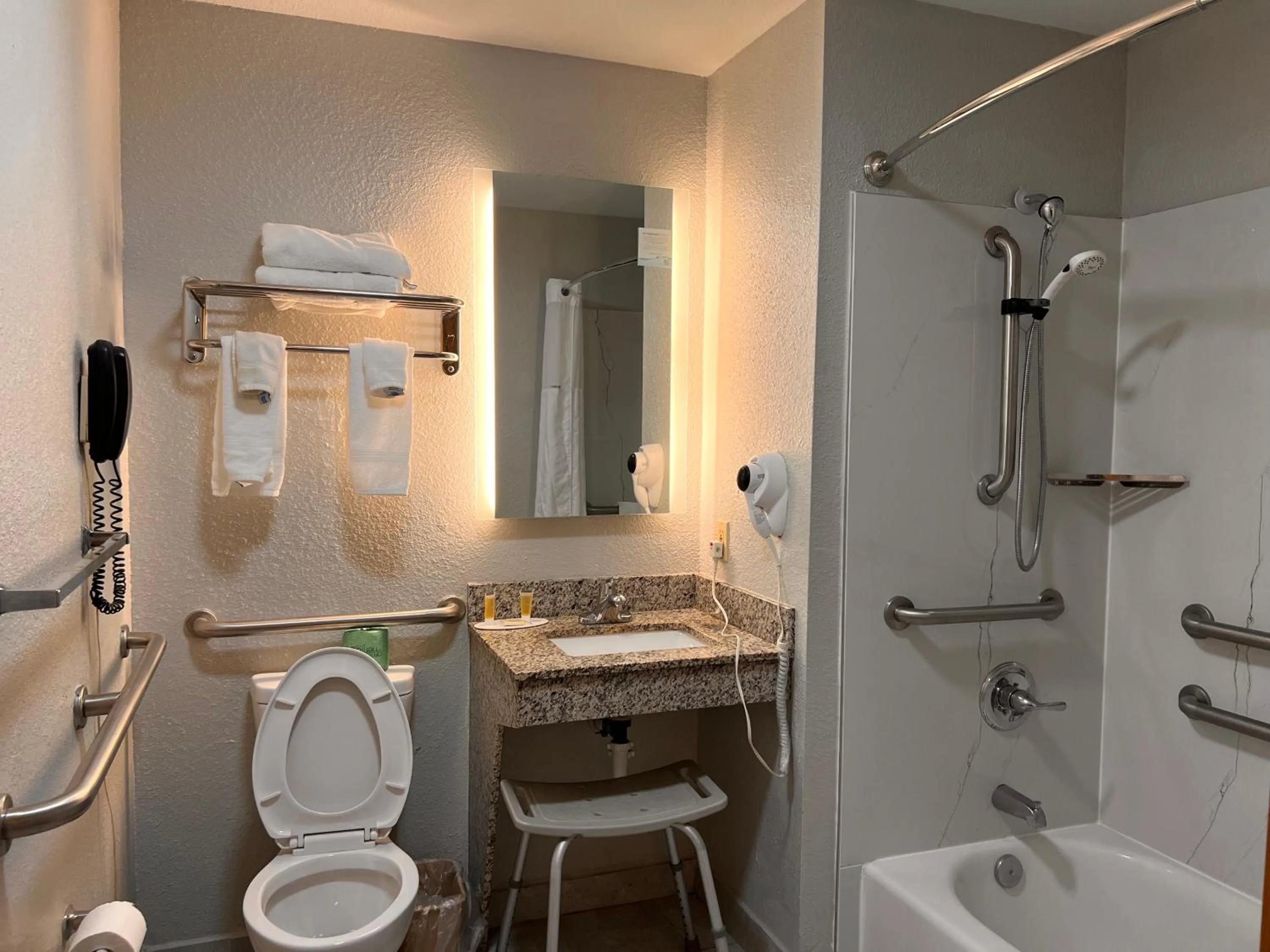 Bathroom in Super 8 by Wyndham Elizabethtown