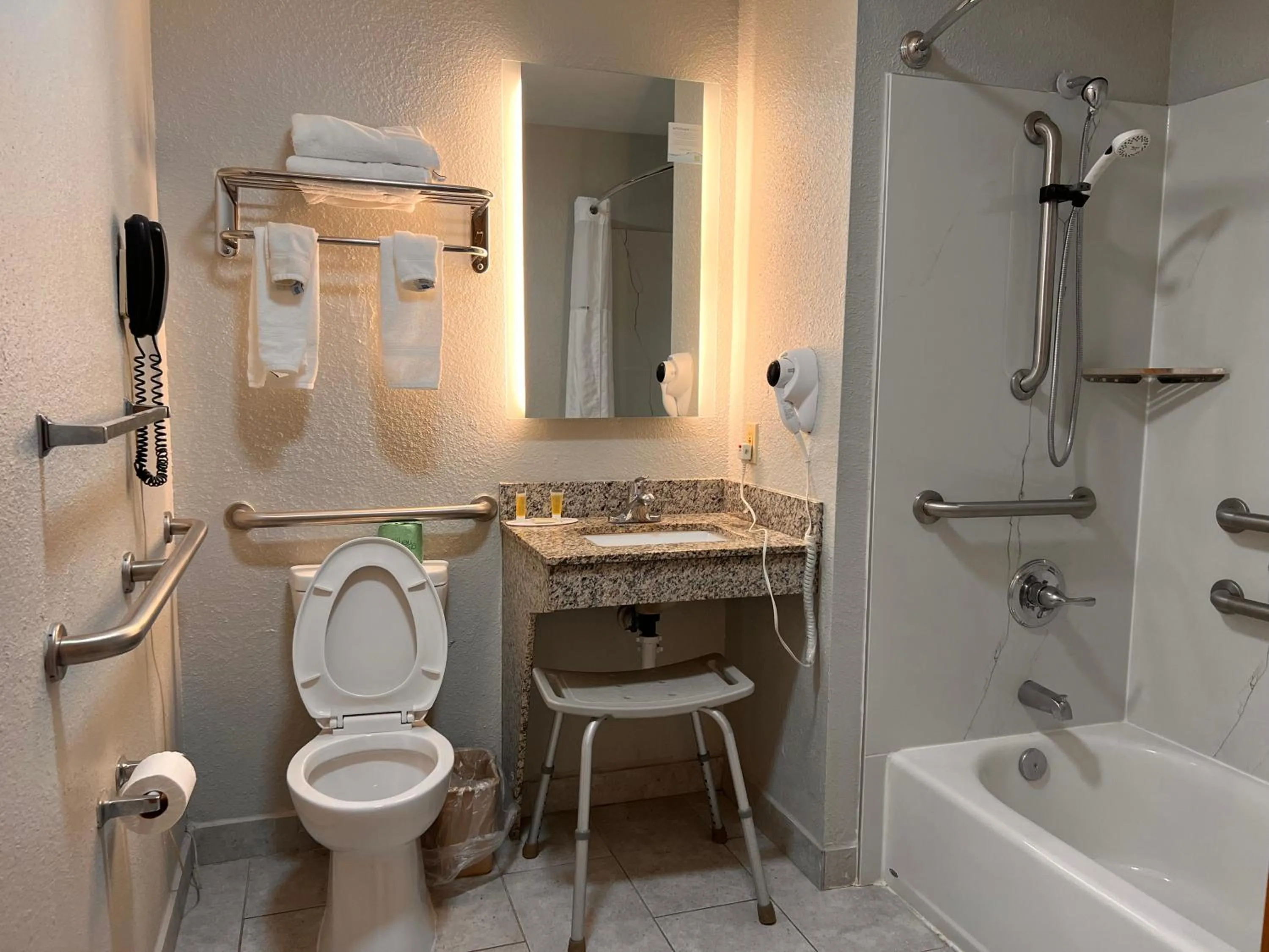 Bathroom in Super 8 by Wyndham Elizabethtown