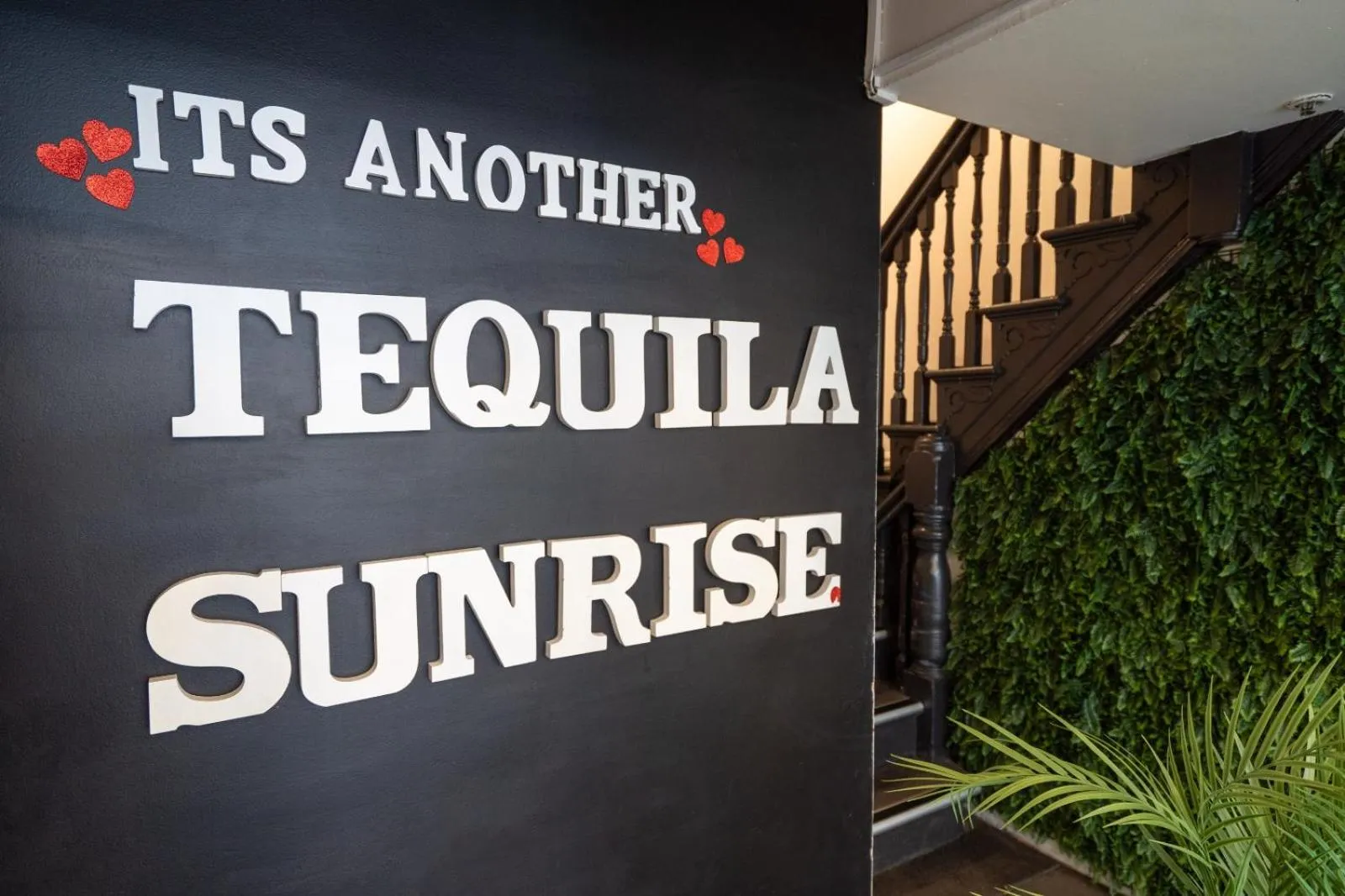 Logo/Certificate/Sign in Tequila Sunrise Hostel Adelaide
