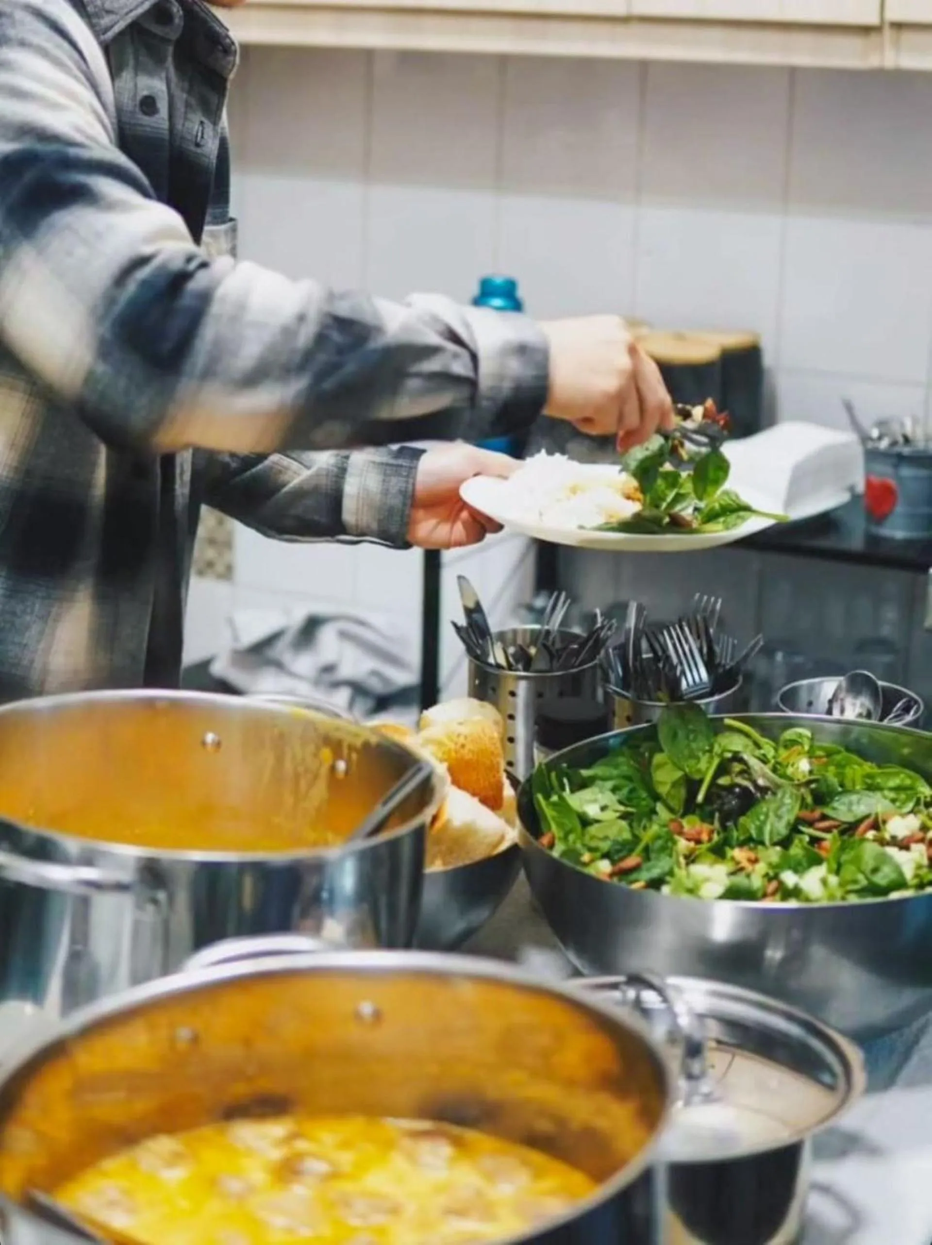 Dinner in Tequila Sunrise Hostel Adelaide