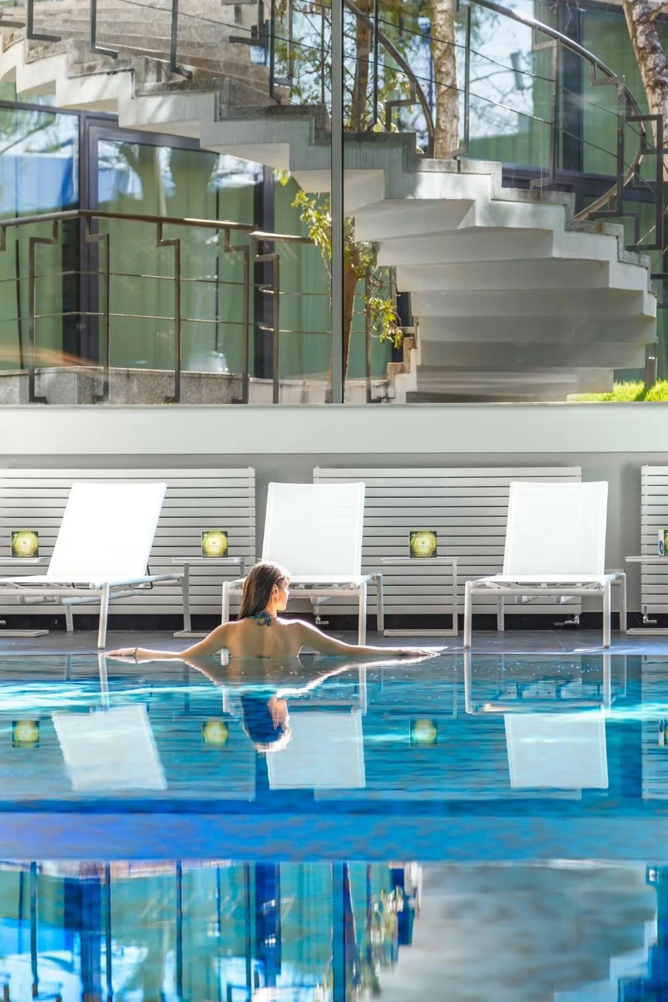Swimming pool in Crowne Plaza Bucharest by IHG