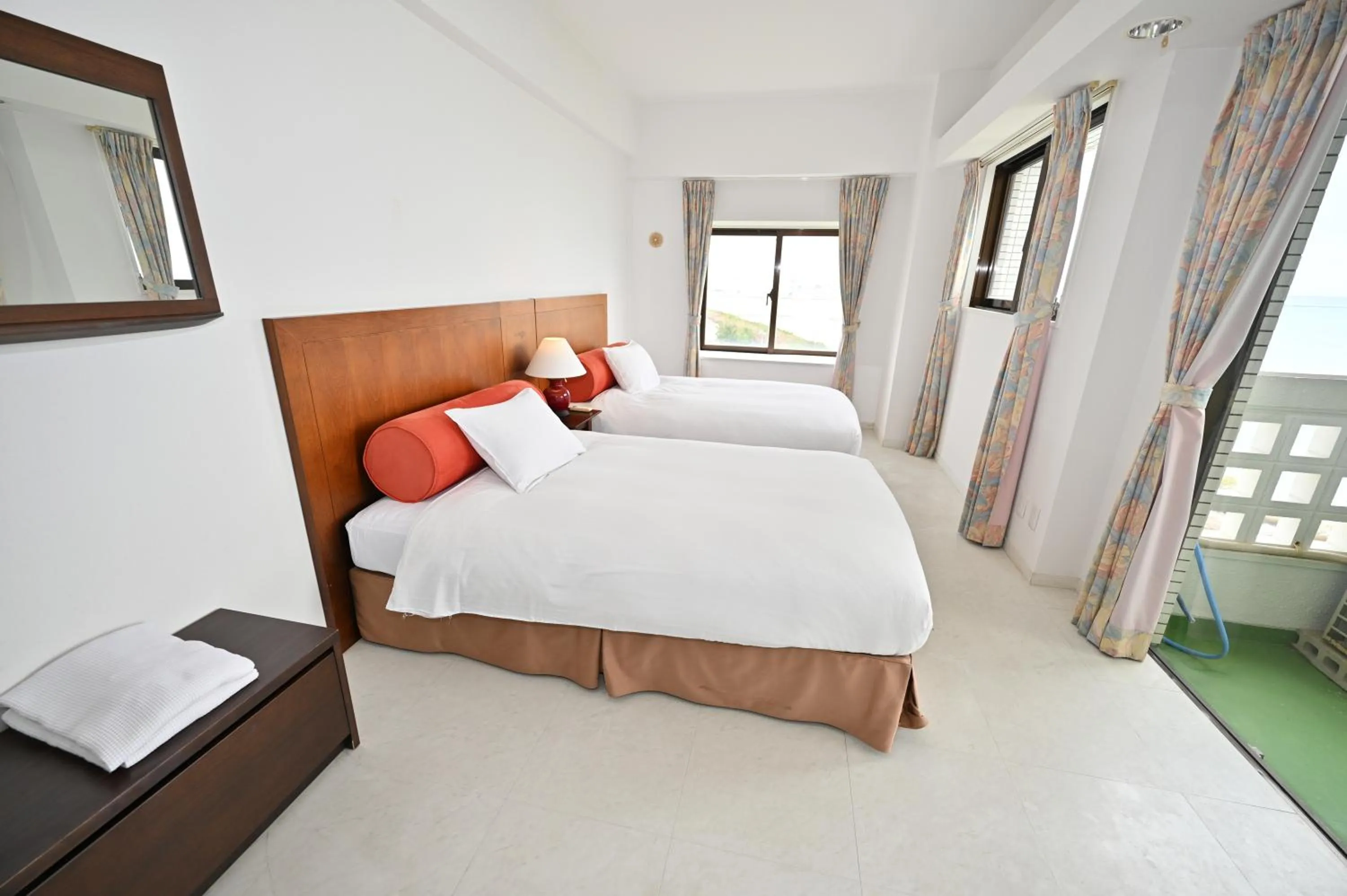 Bed in Hotel Royal Marine Palace Ishigakijima