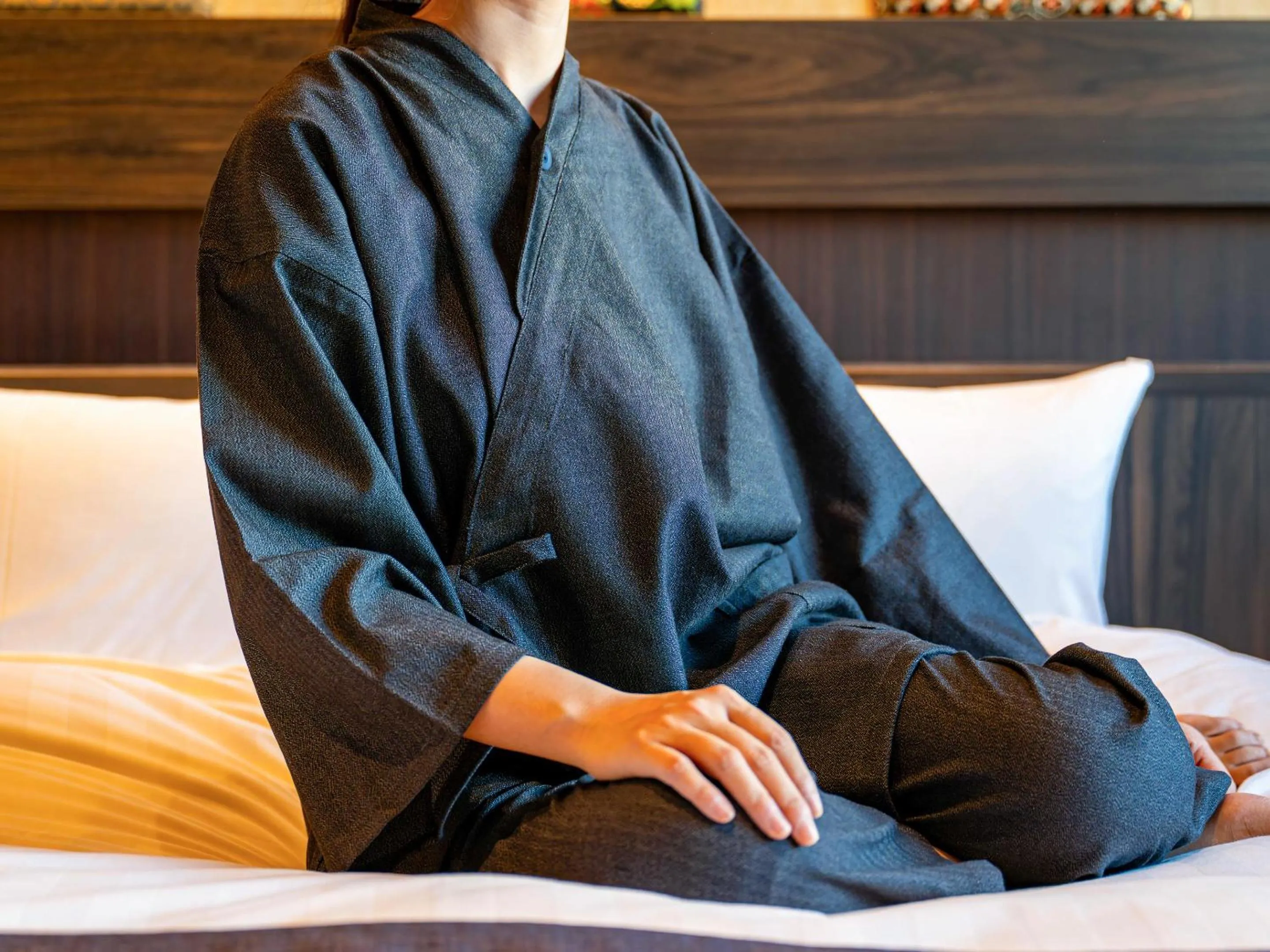 Photo of the whole room, Bed in Kobe Port Tower Hotel