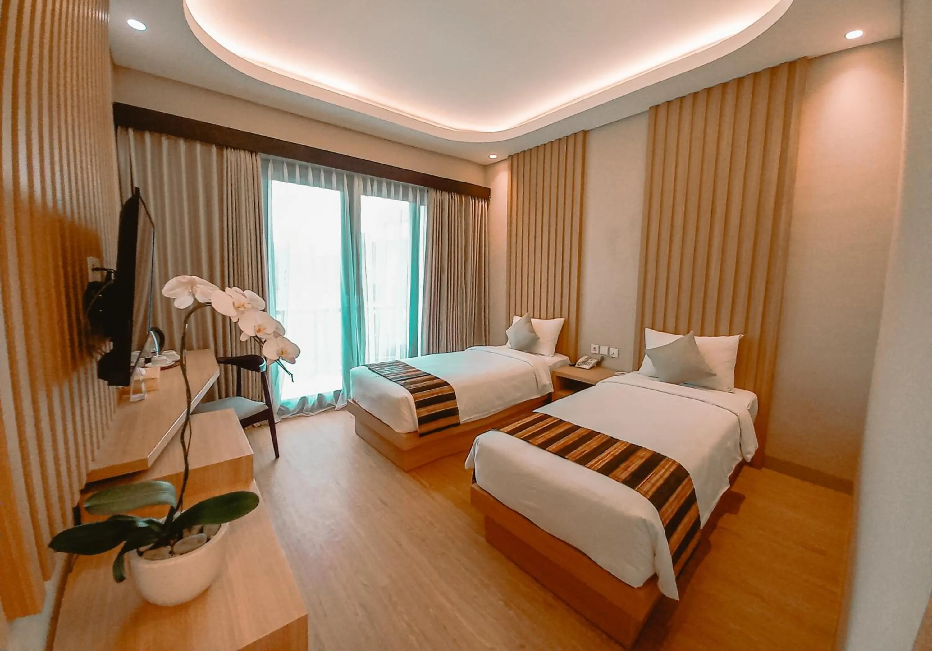 Bedroom, Bed in ABISHA Hotel Sanur