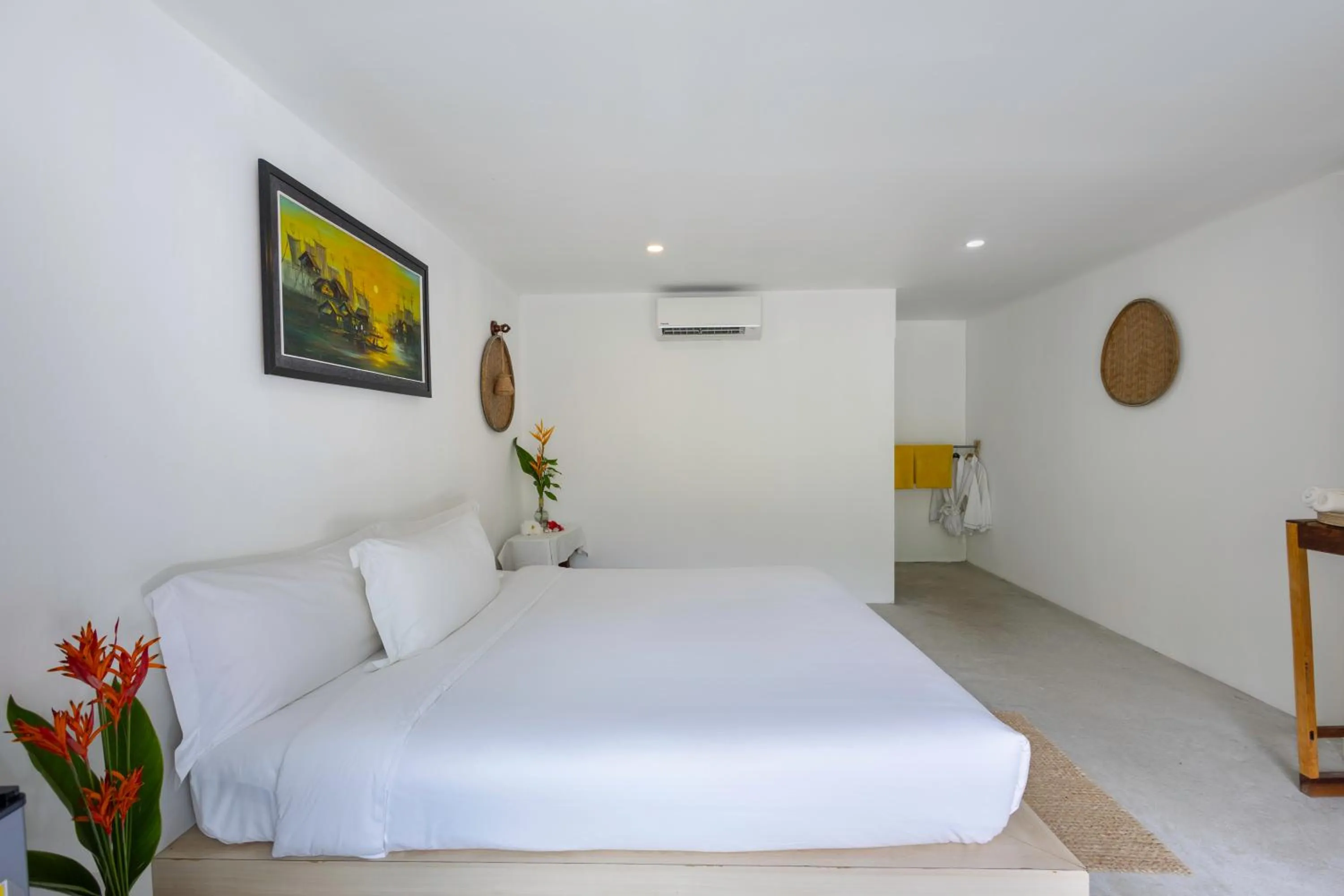 air conditioner, Bed in Long Beach Resort Koh Rong