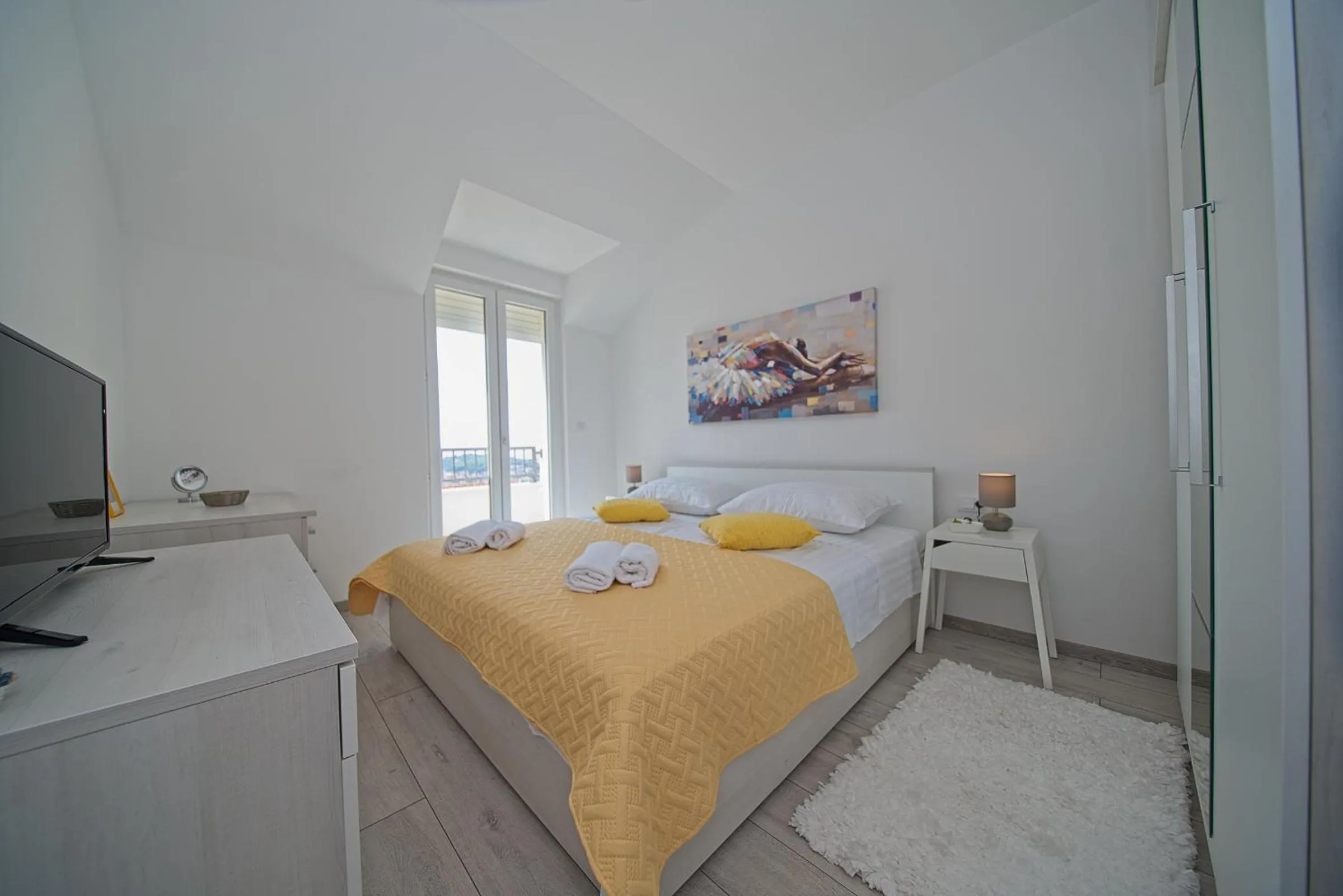 Bed in Apartment Dvina