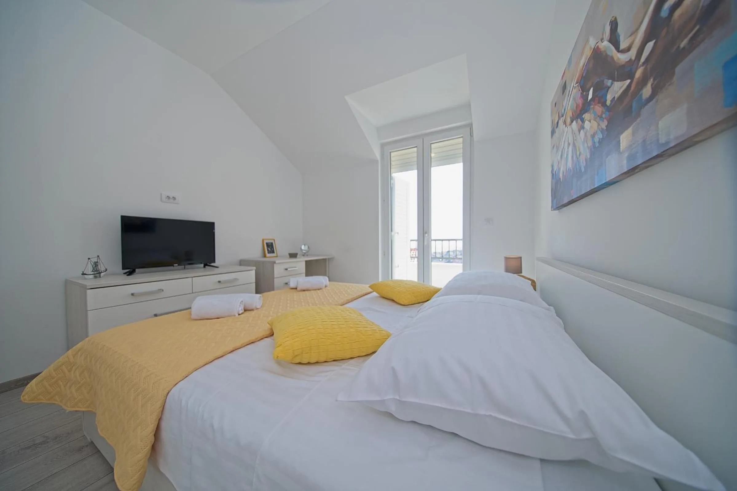 Bed in Apartment Dvina